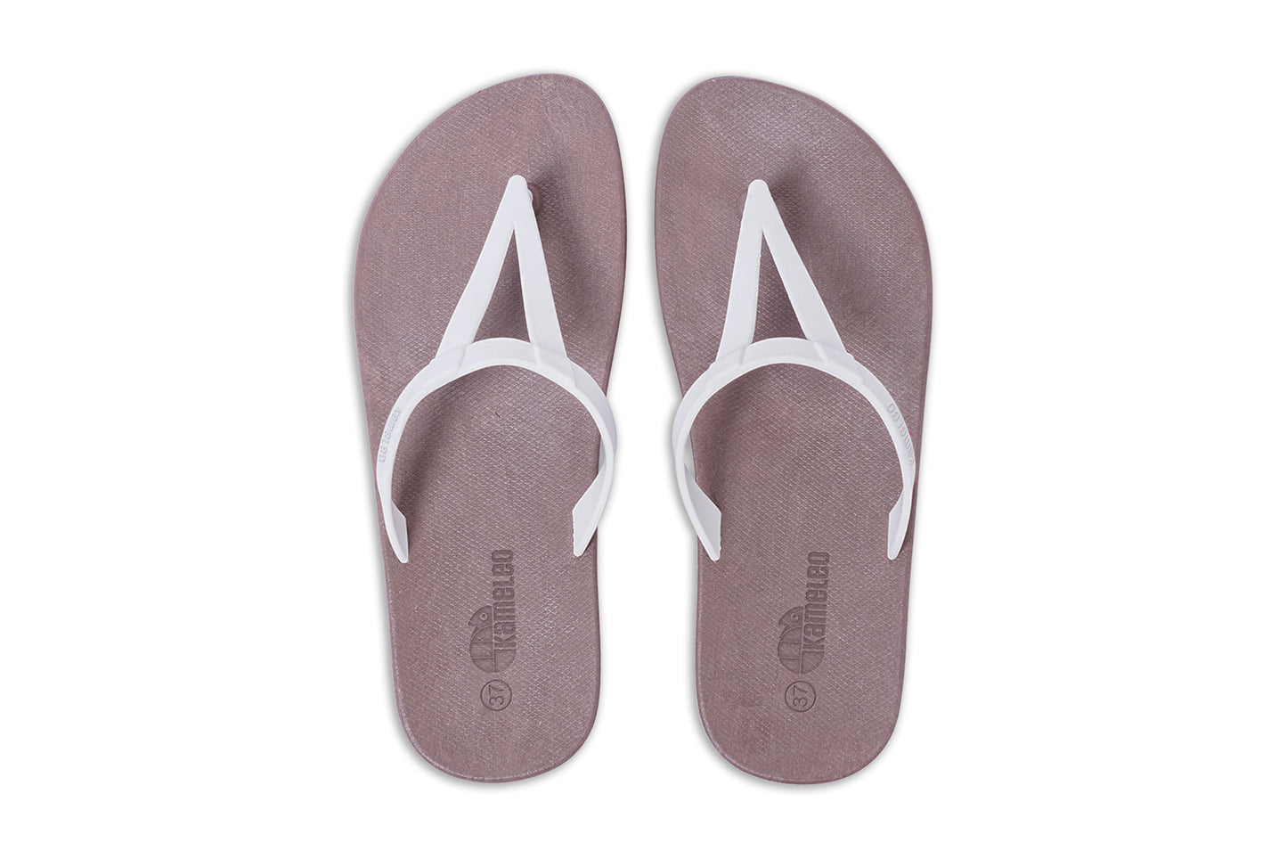 Eiffel Brown Sole White Strap