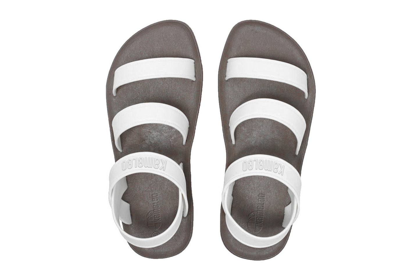 Twin Plus Brown Sole White Strap