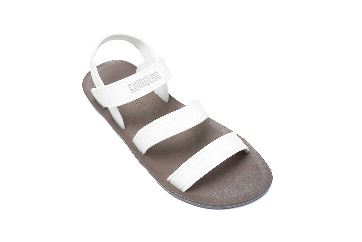 Twin Plus Brown Sole White Strap