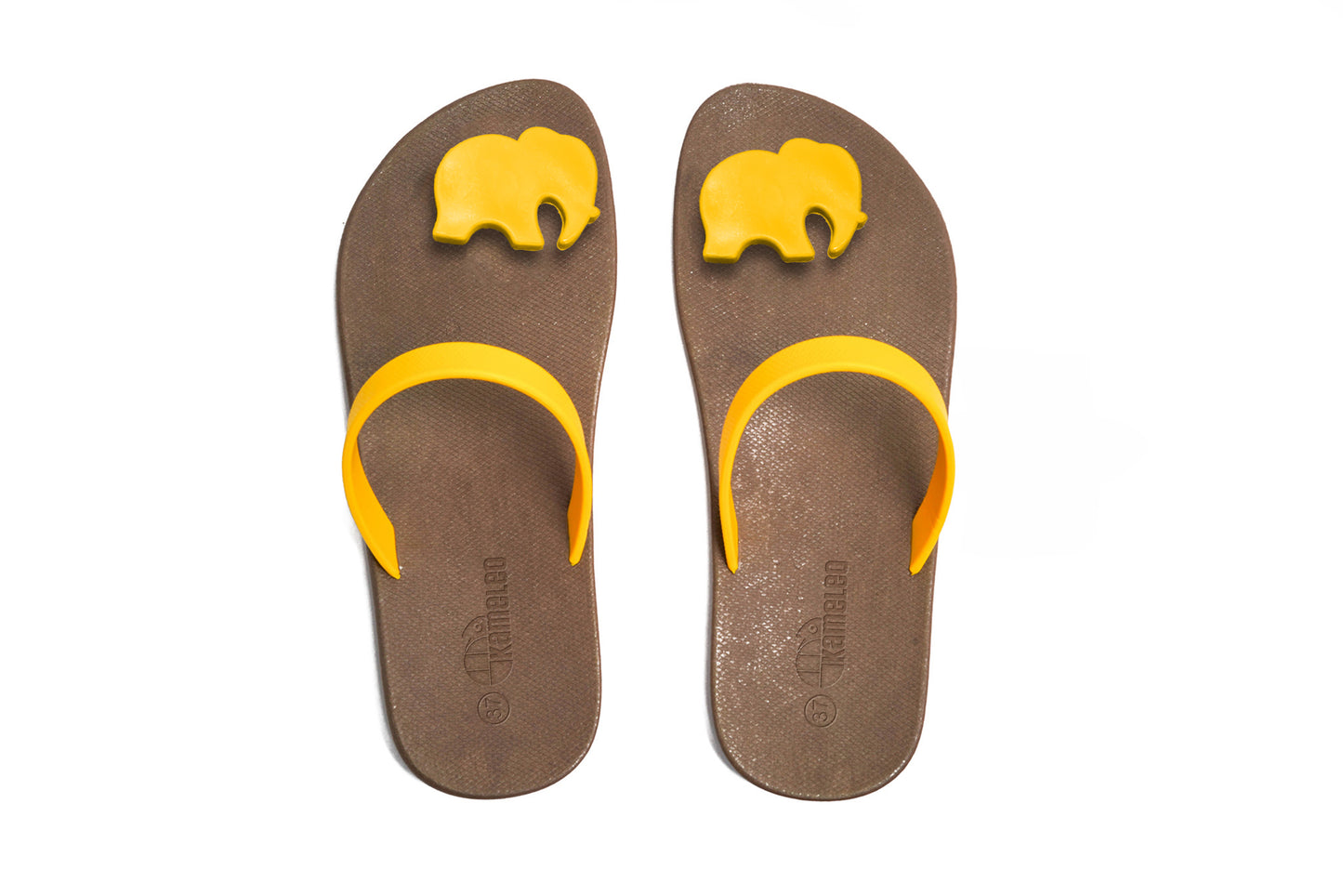 Poppi Ellie Black Sole Yellow Strap