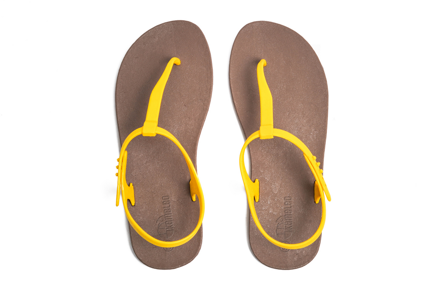 Saily Brown Sole Yellow Strap