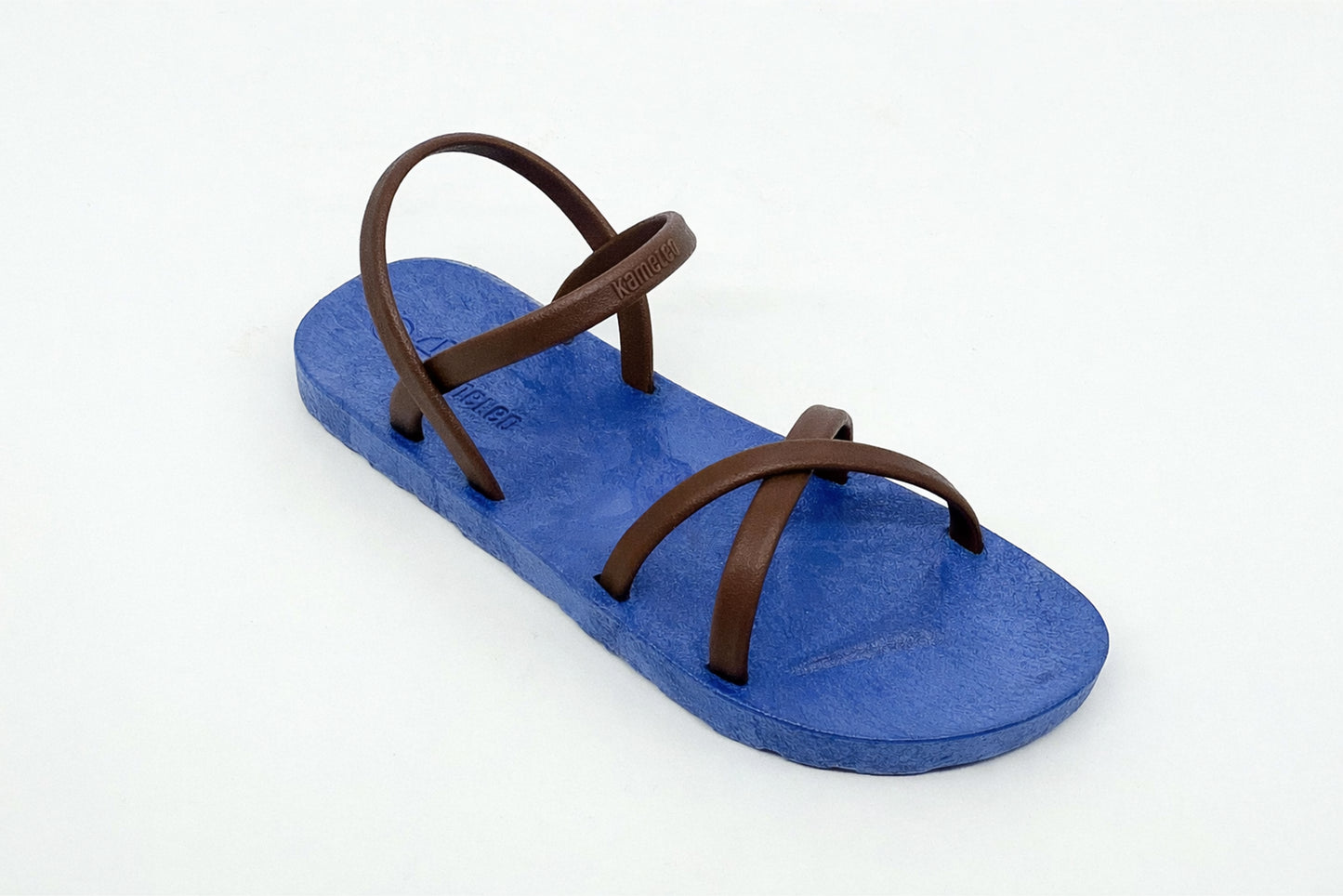 Cross Slim Blue Sole Brown Strap