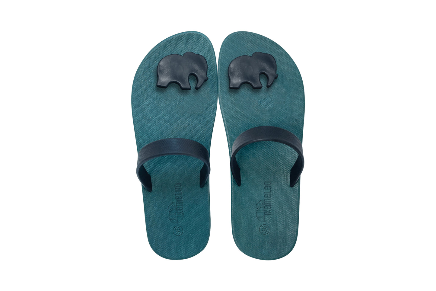 Poppi Ellie Green Sole Black Strap