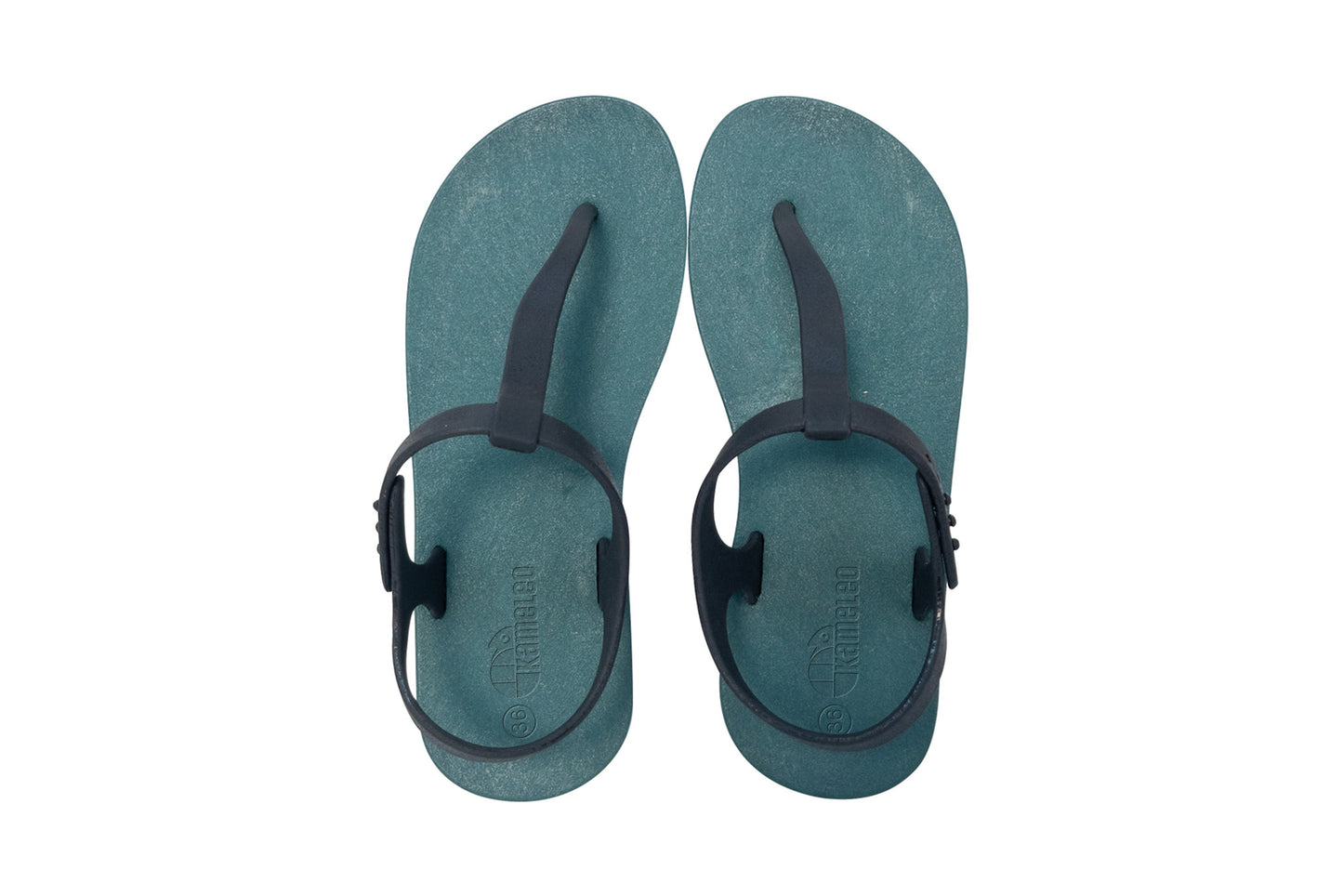 Saily Green Sole Black Strap