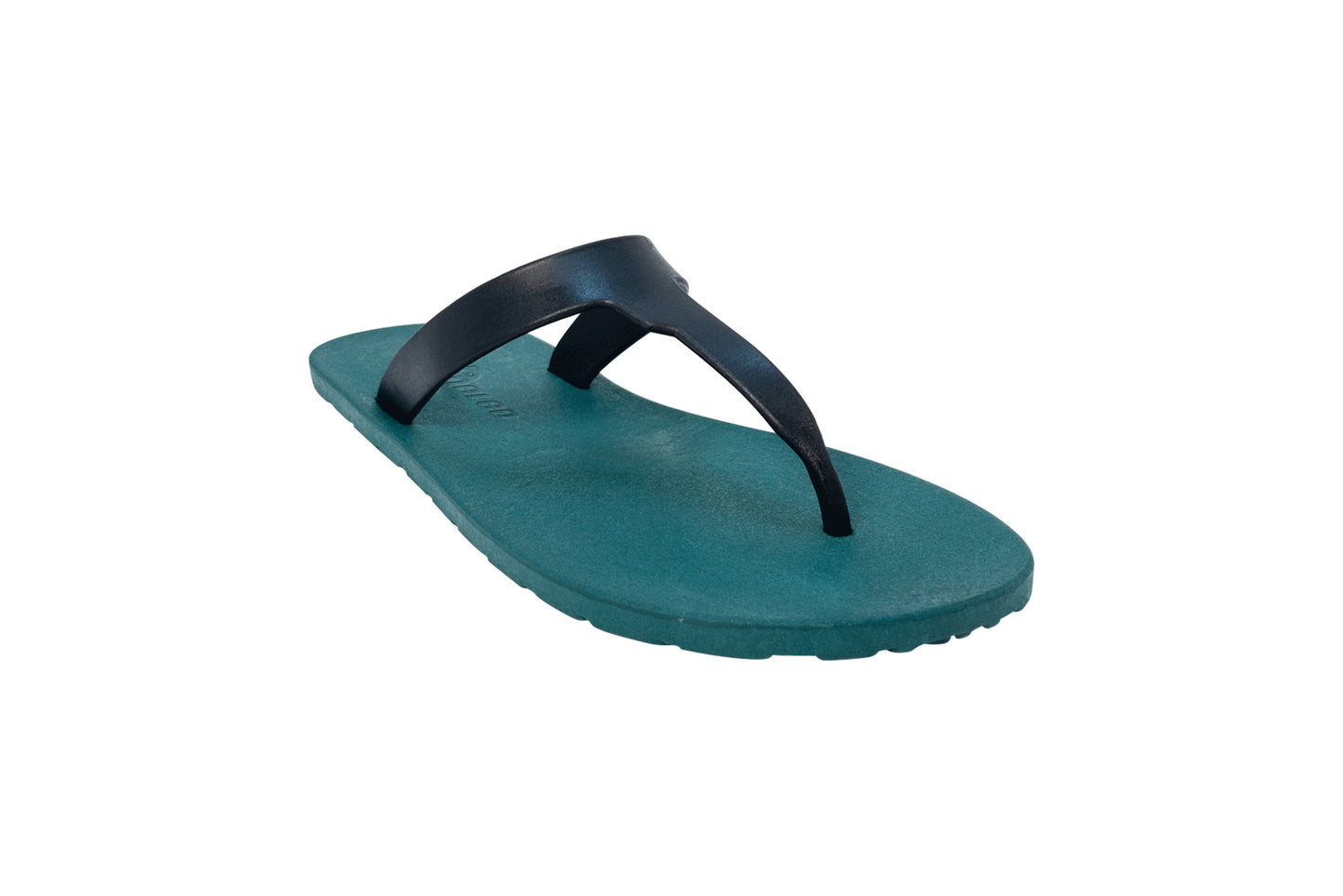 Thongs Green Sole Black Strap