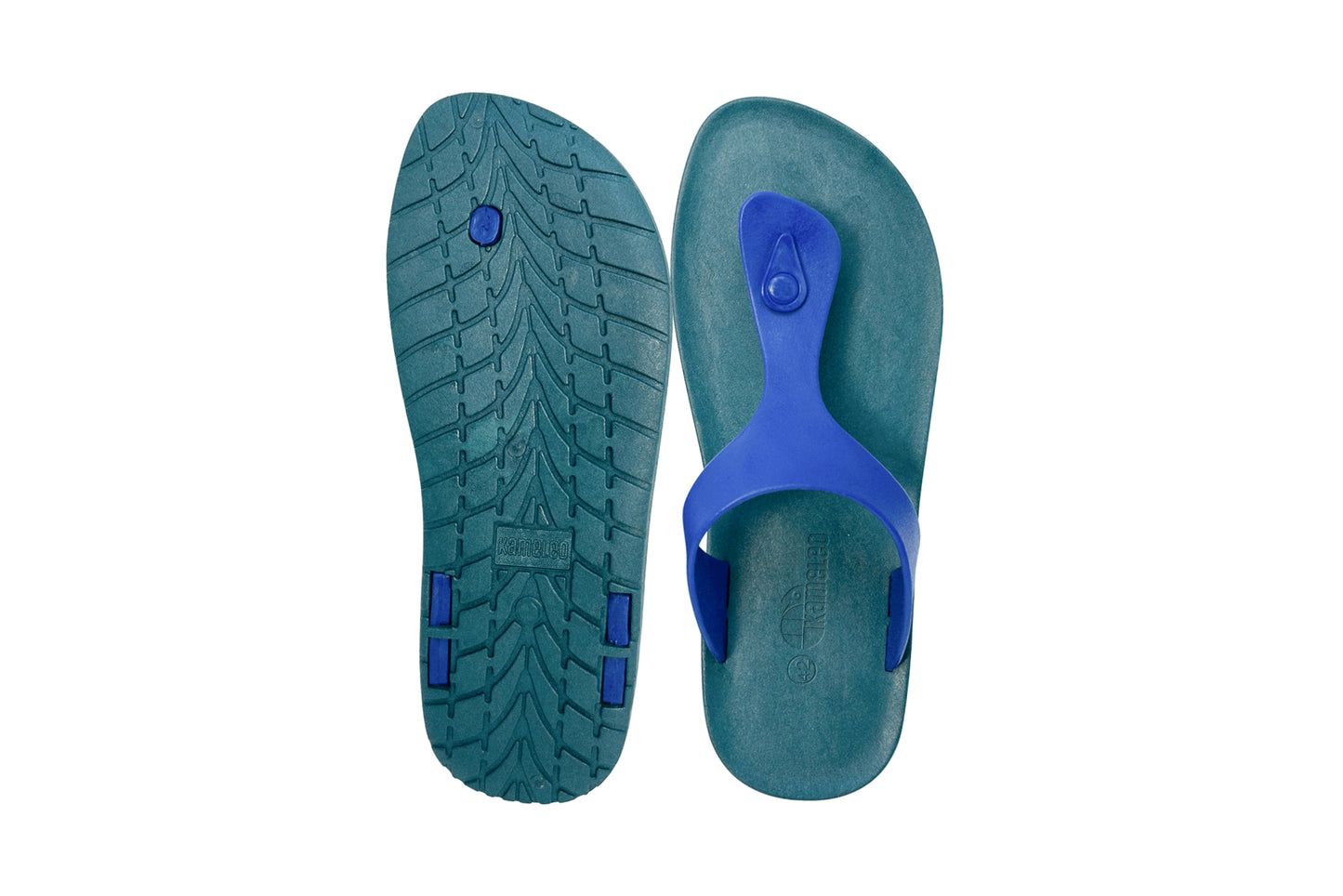 Candy Green Sole Blue Strap