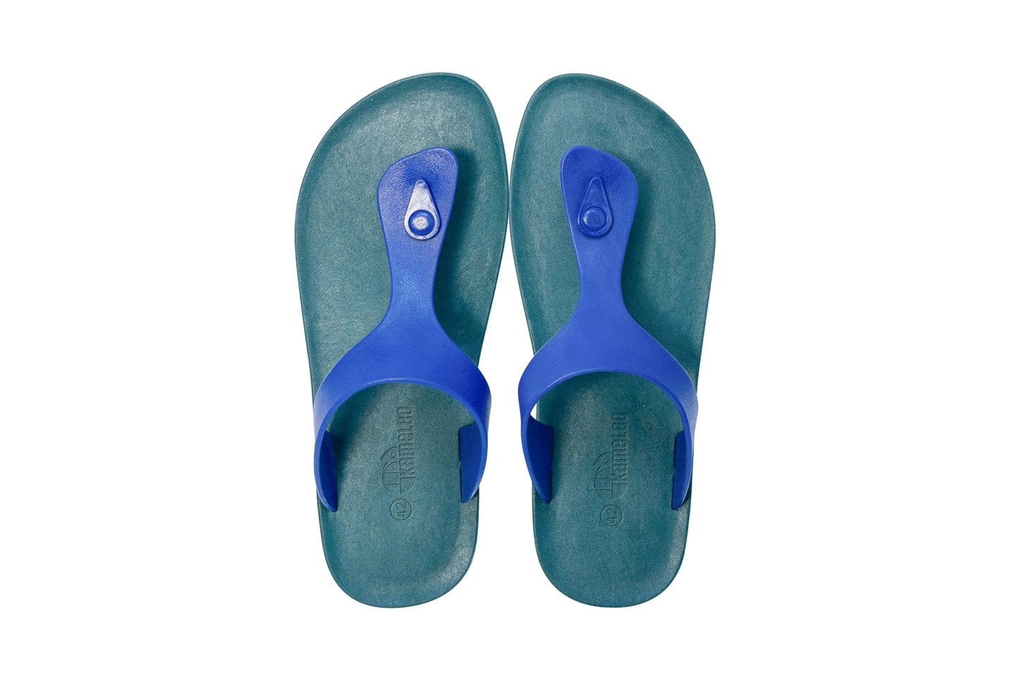 Candy Green Sole Blue Strap