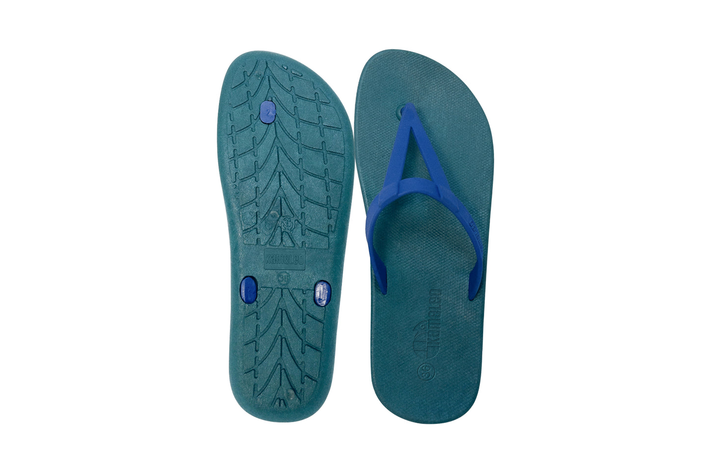 Eiffel Green Sole Blue Strap