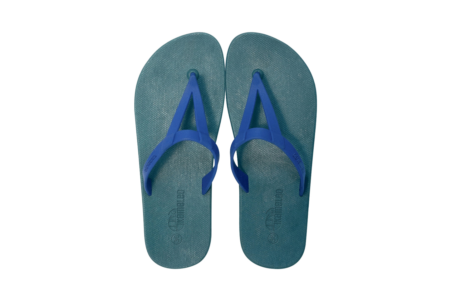 Eiffel Green Sole Blue Strap