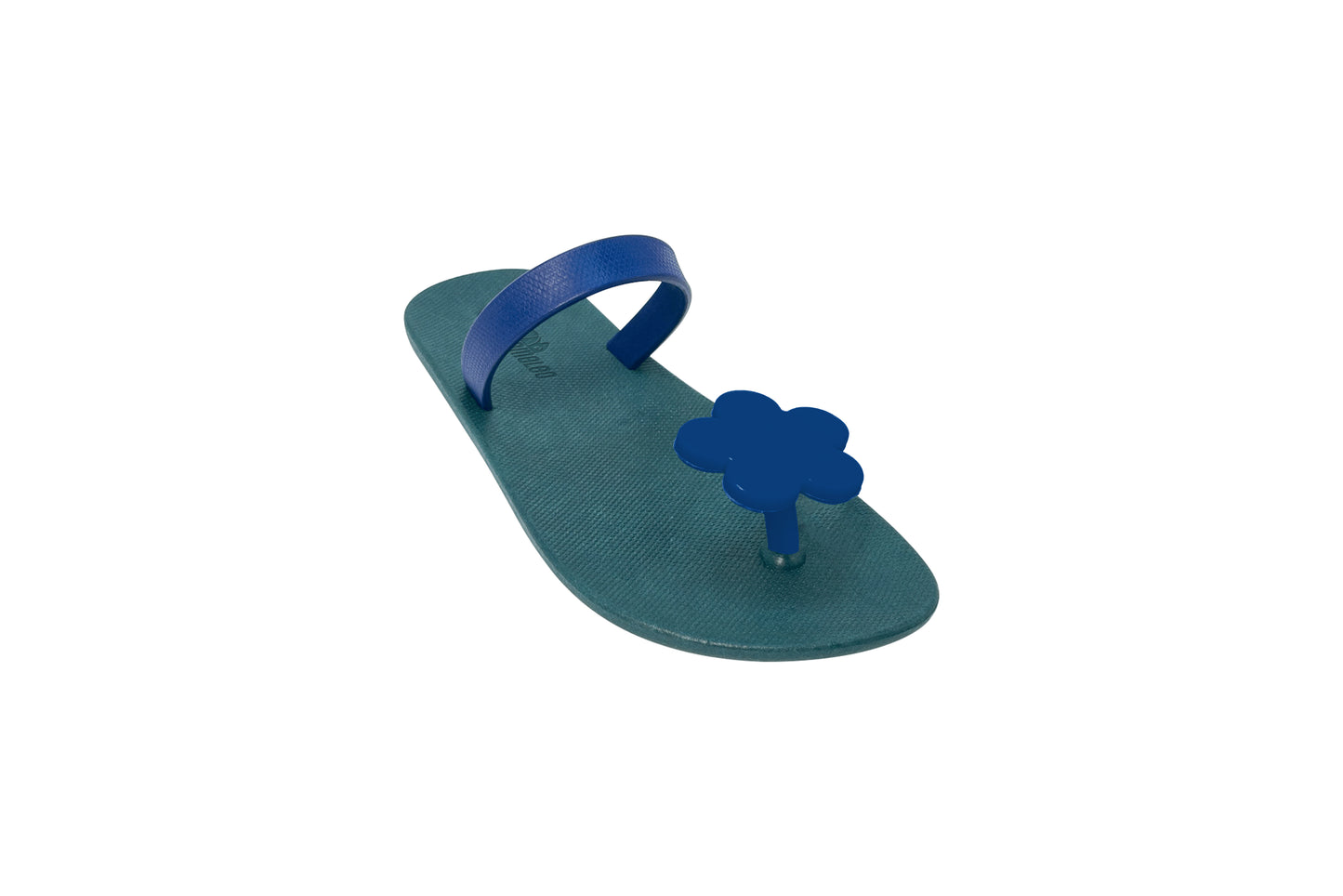 Poppi Flora Green Sole Blue Strap