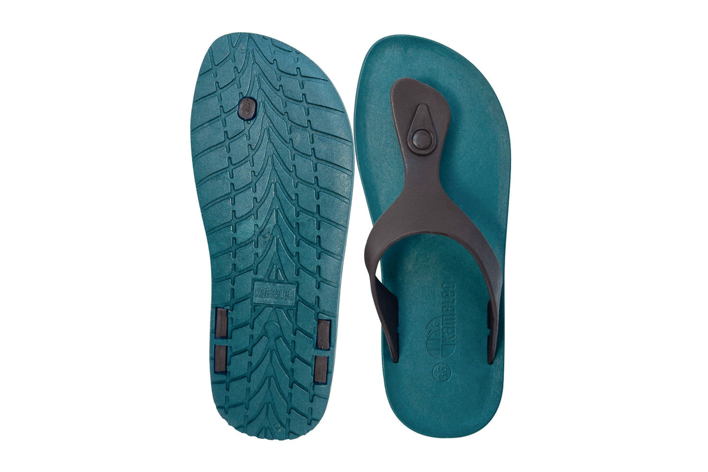 Candy Green Sole Brown Strap