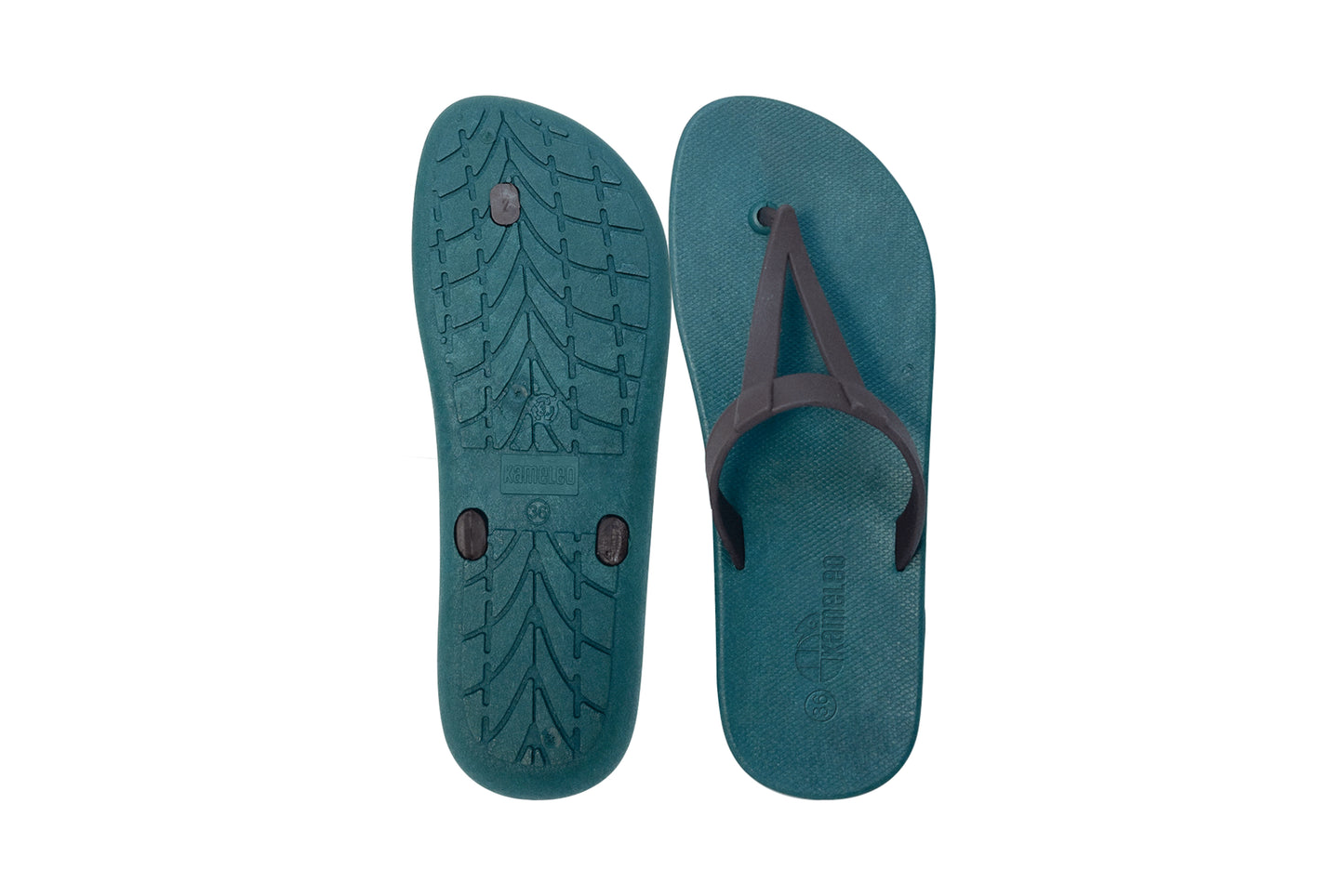Eiffel Green Sole Brown Strap