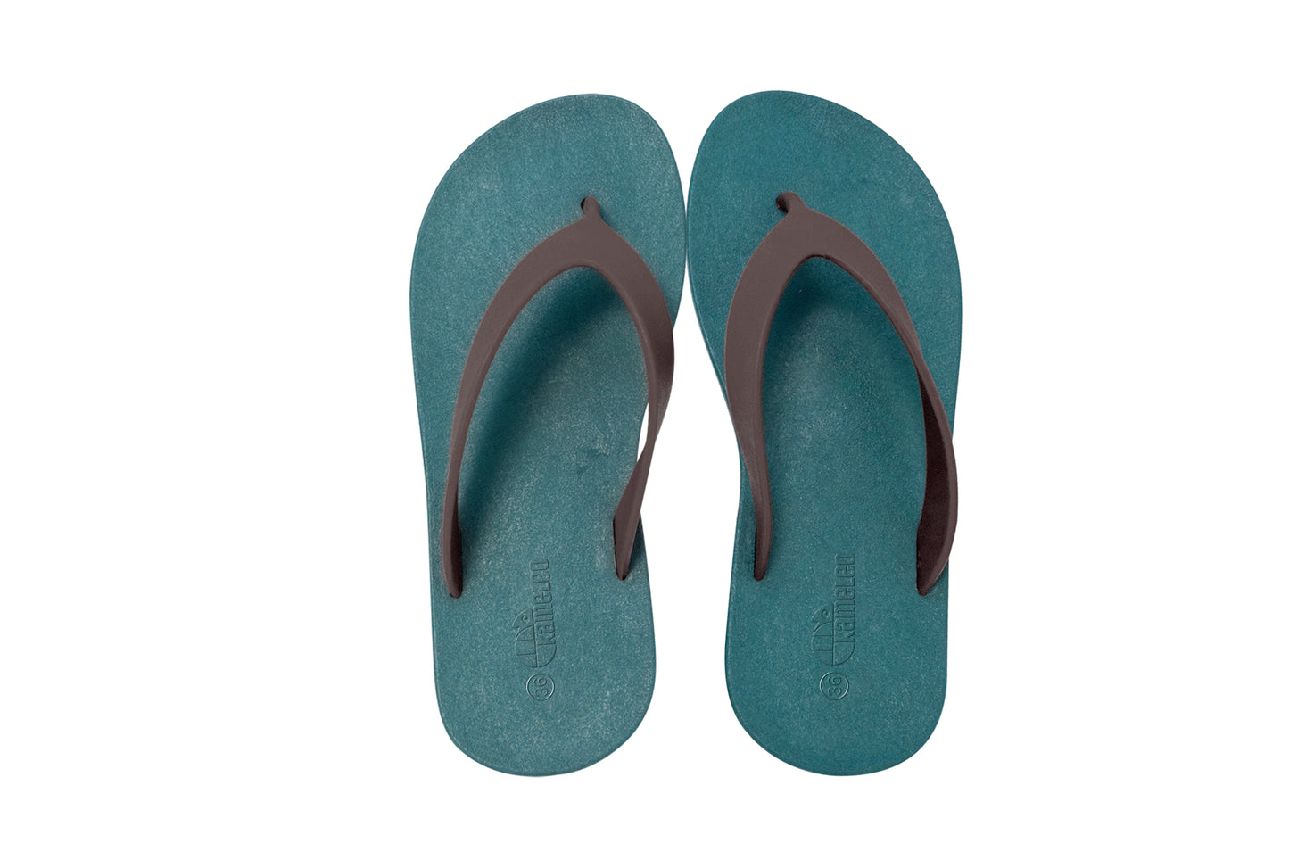 Flippy Green Sole Brown Strap