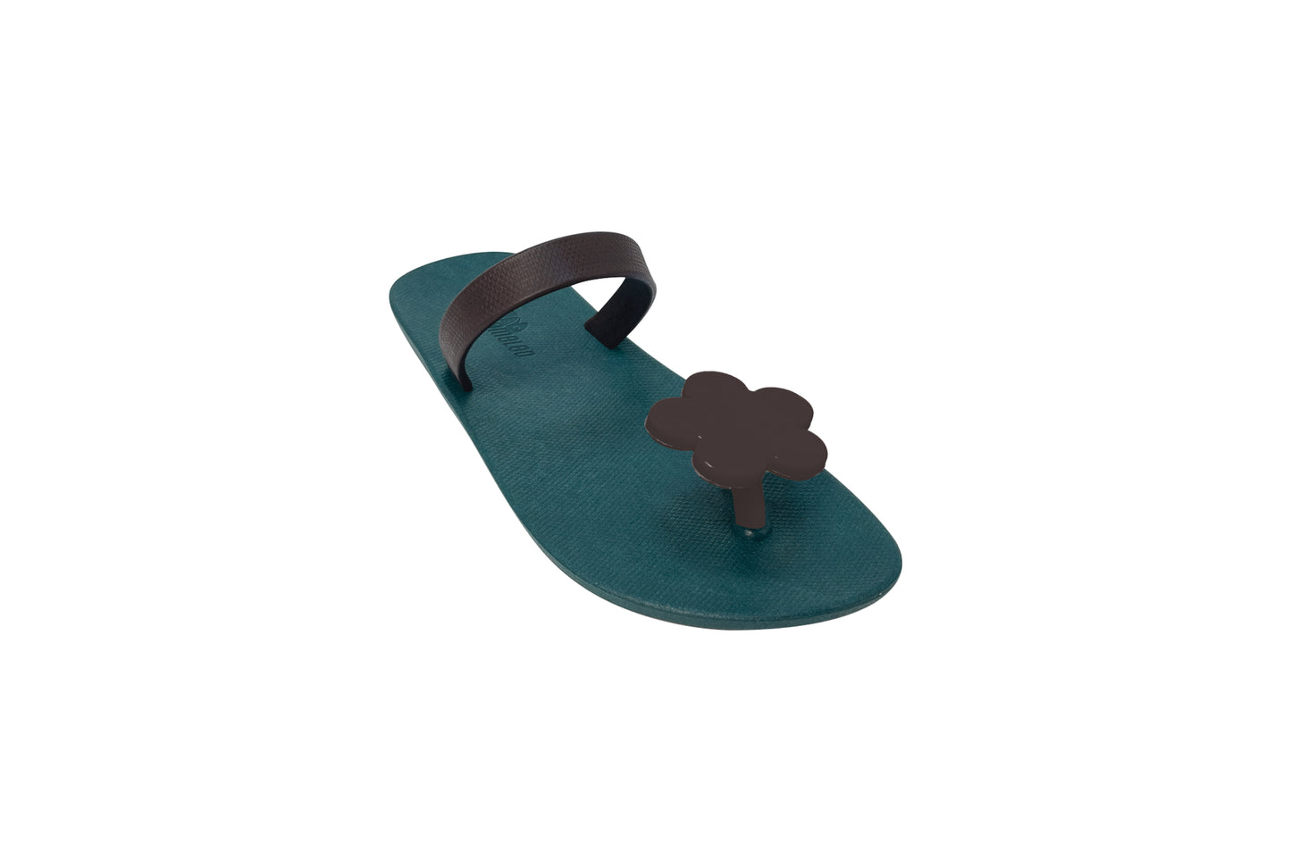 Poppi Flora Green Sole Brown Strap