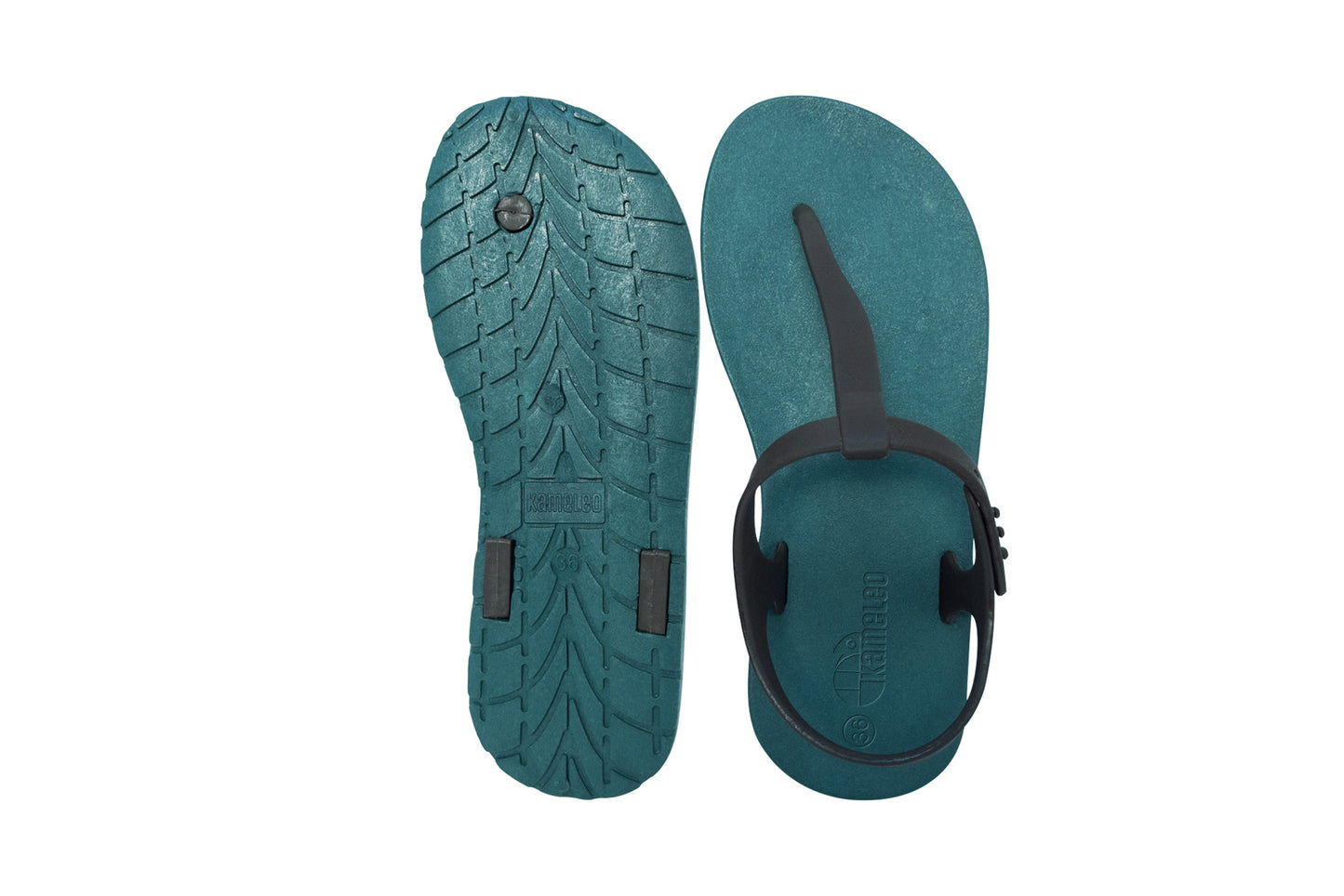 Saily Green Sole Brown Strap