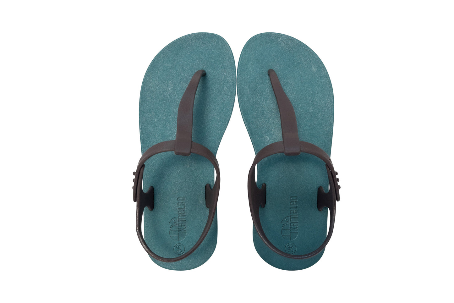 Saily Green Sole Brown Strap