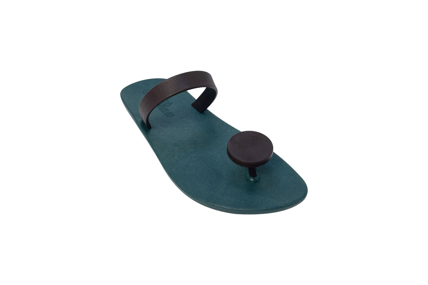 Poppi Dot Green Sole Brown Strap