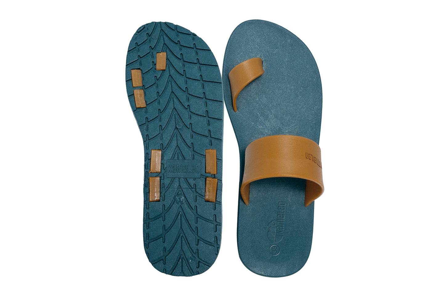 Pop Thumb Green Sole Caramel Strap