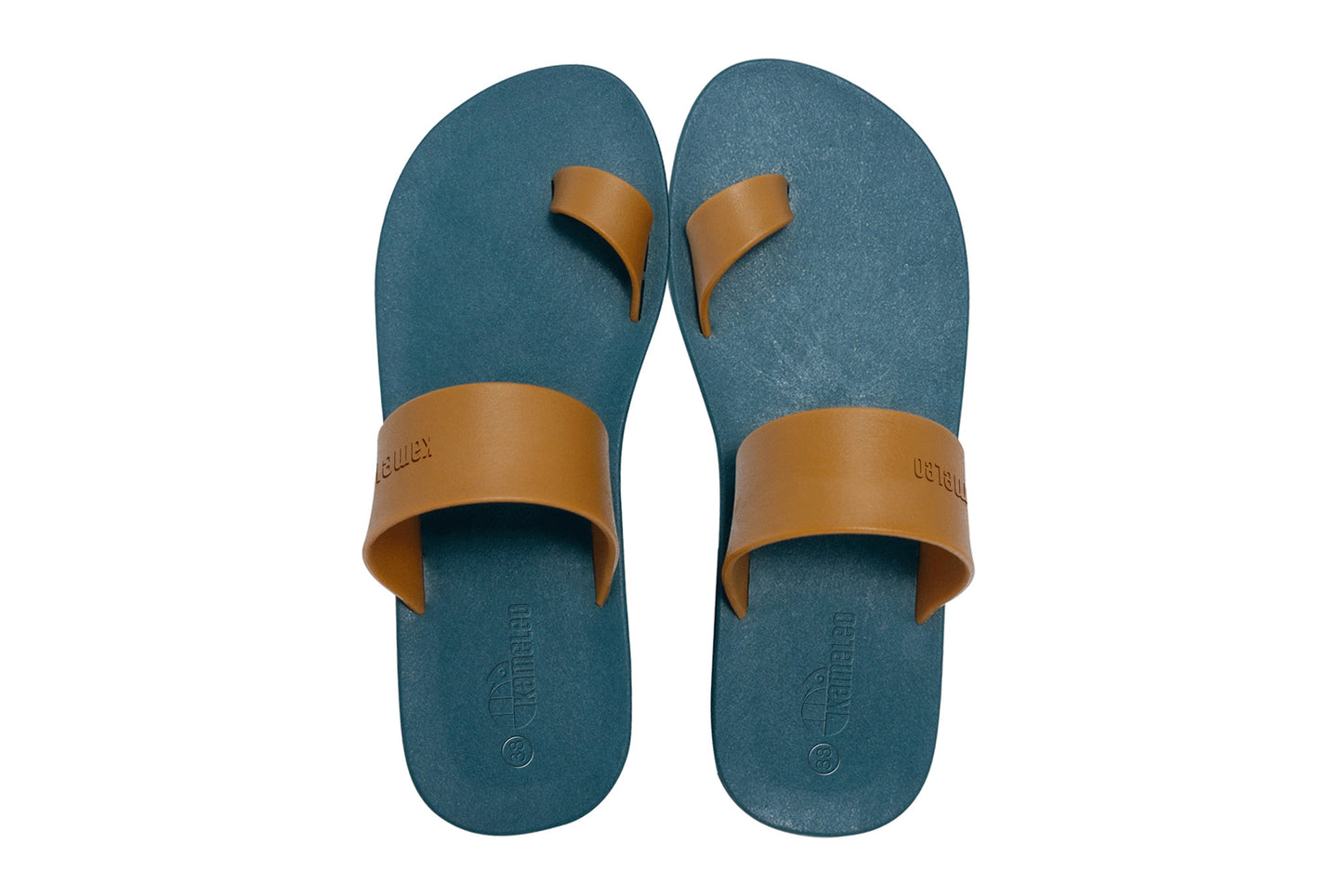 Pop Thumb Green Sole Caramel Strap