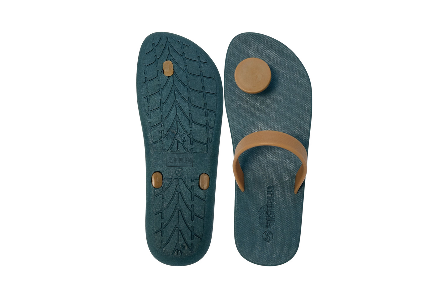 Poppi Dot Green Sole Caramel Strap