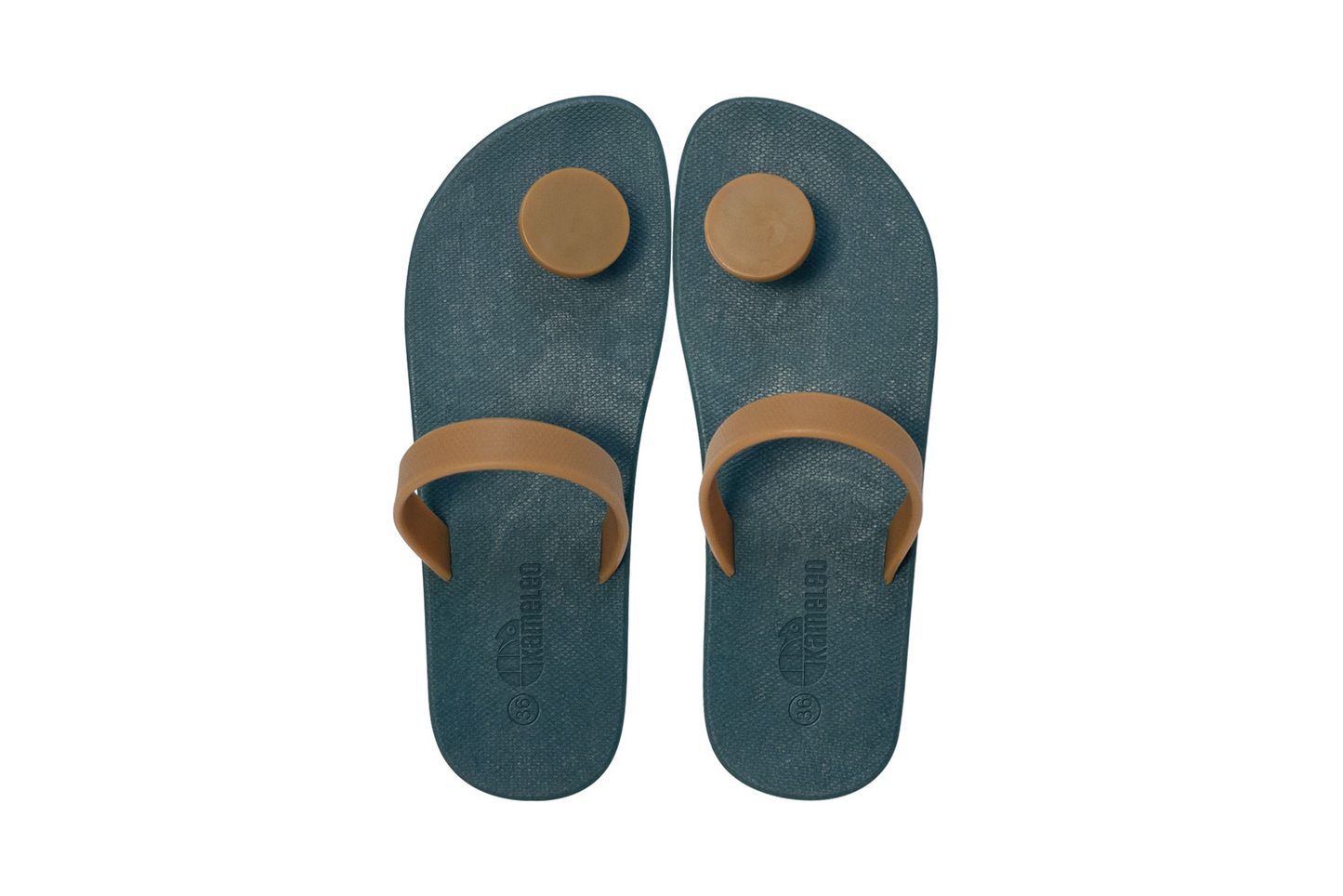 Poppi Dot Green Sole Caramel Strap
