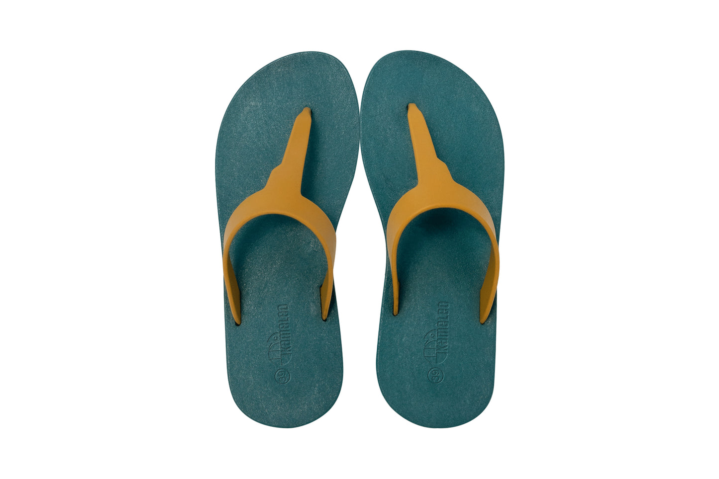 Thongs Green Sole Caramel Strap