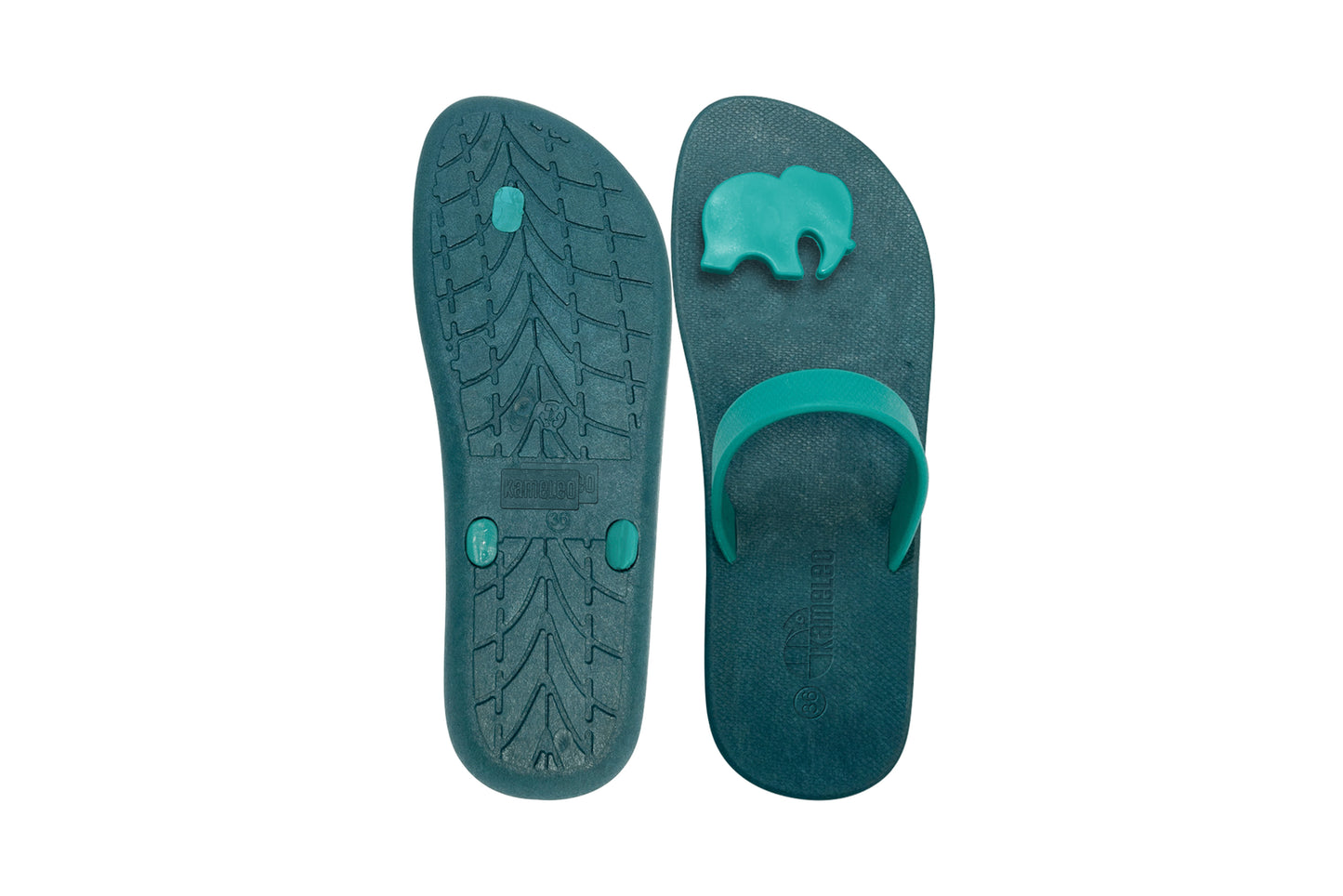 Poppi Ellie Green Sole Green Strap