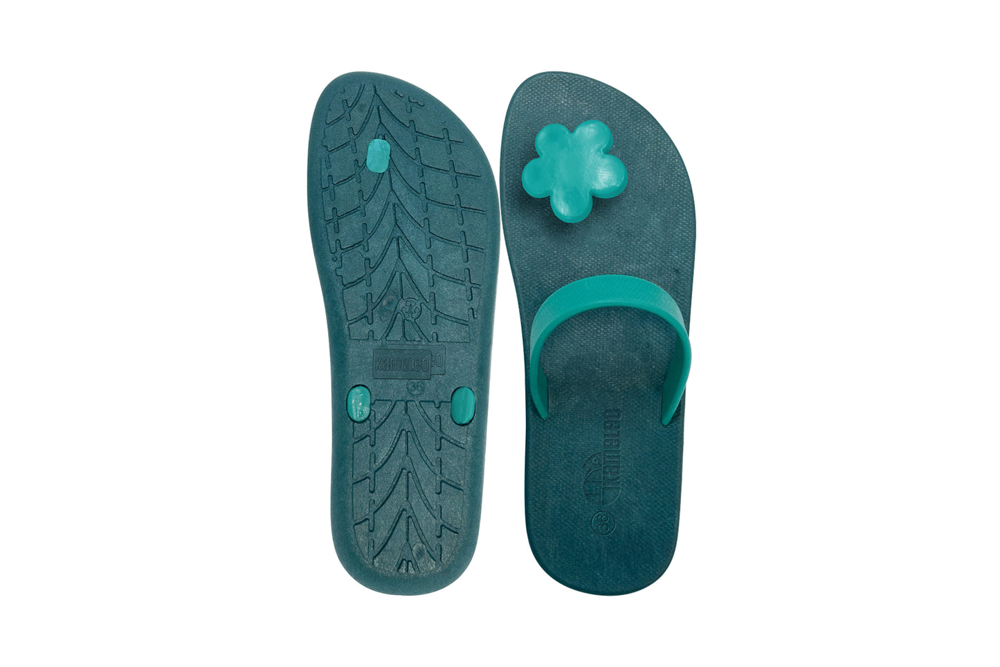 Poppi Flora Green Sole Green Strap