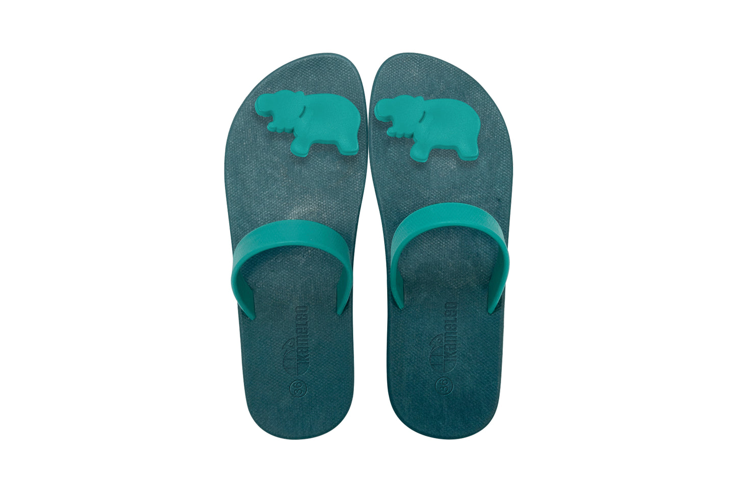 Poppi Hippo Green Sole Green Strap