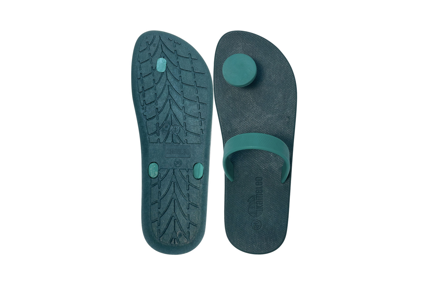 Poppi Dot Green Sole Green Strap