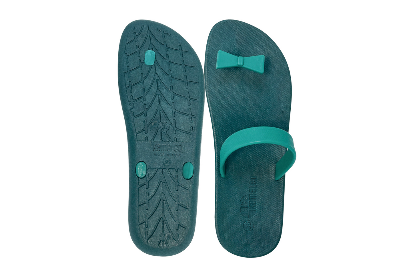 Poppi Bow Green Sole Green Strap