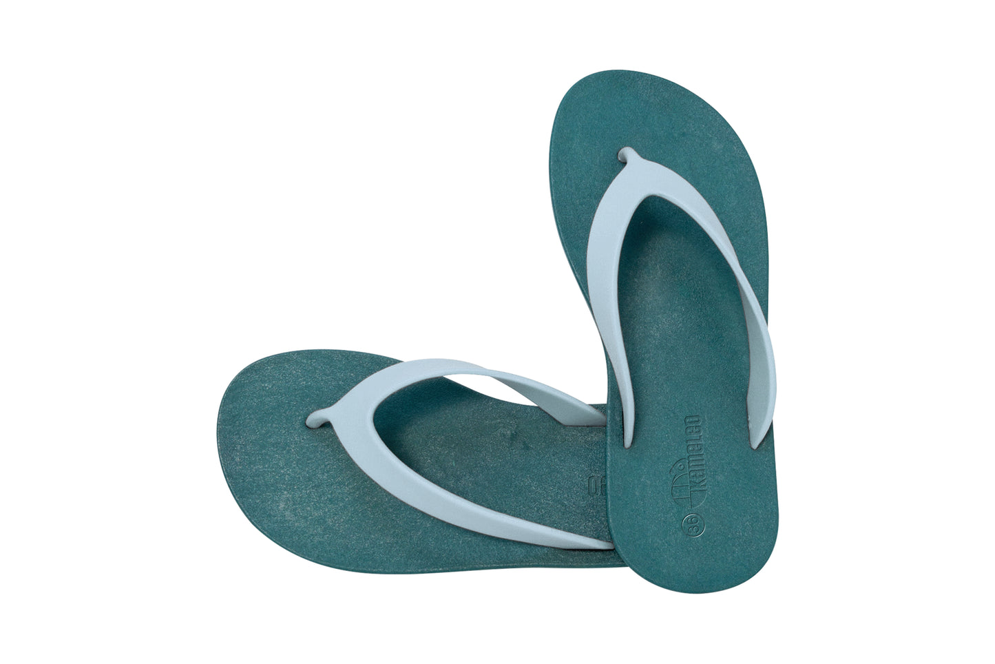 Flippy Green Sole Grey Strap