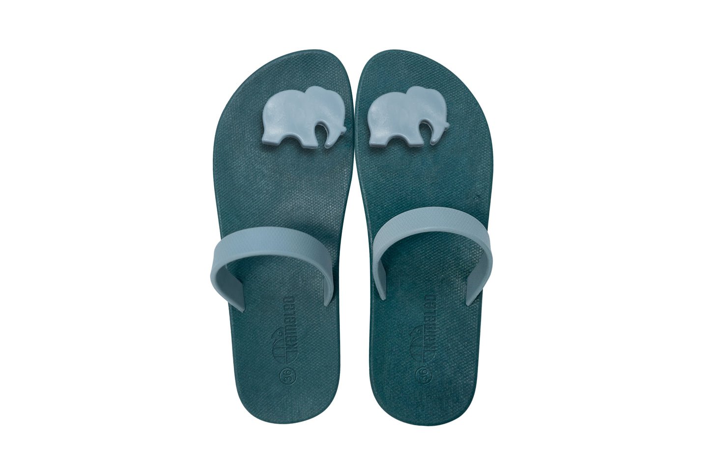 Poppi Ellie Green Sole Grey Strap