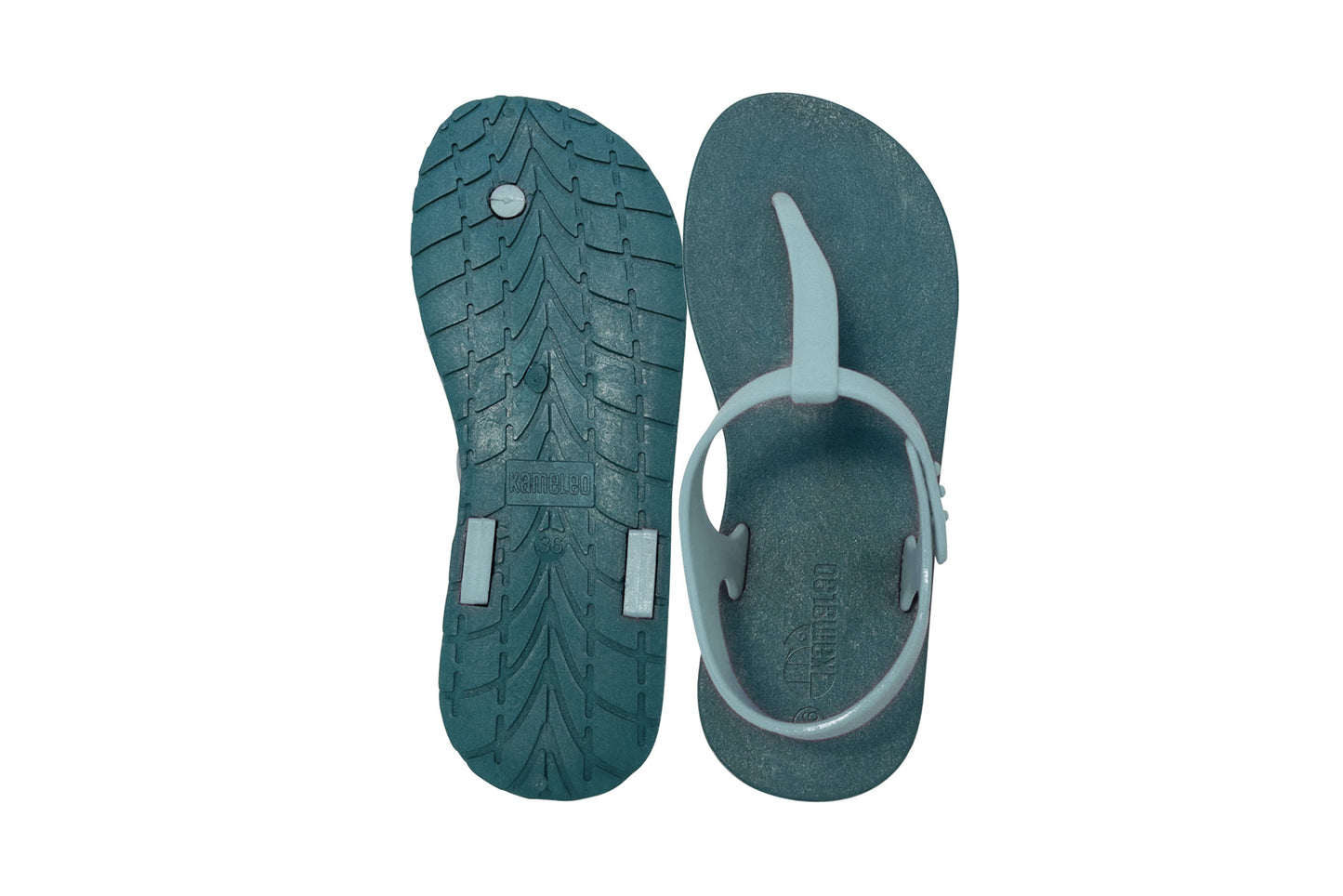 Saily Green Sole Grey Strap