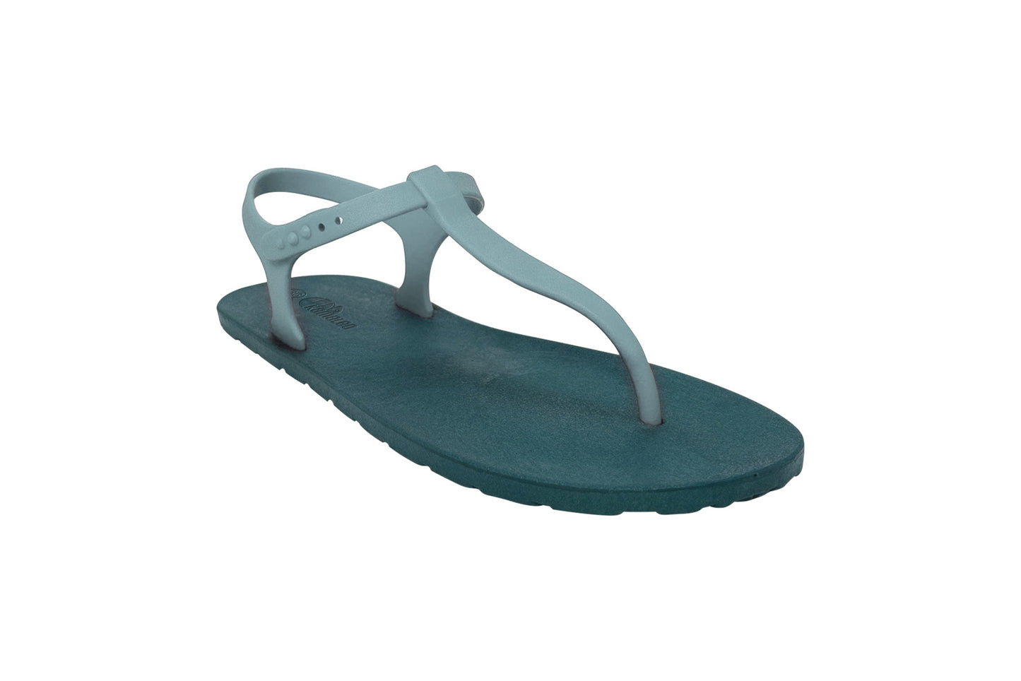 Saily Green Sole Grey Strap