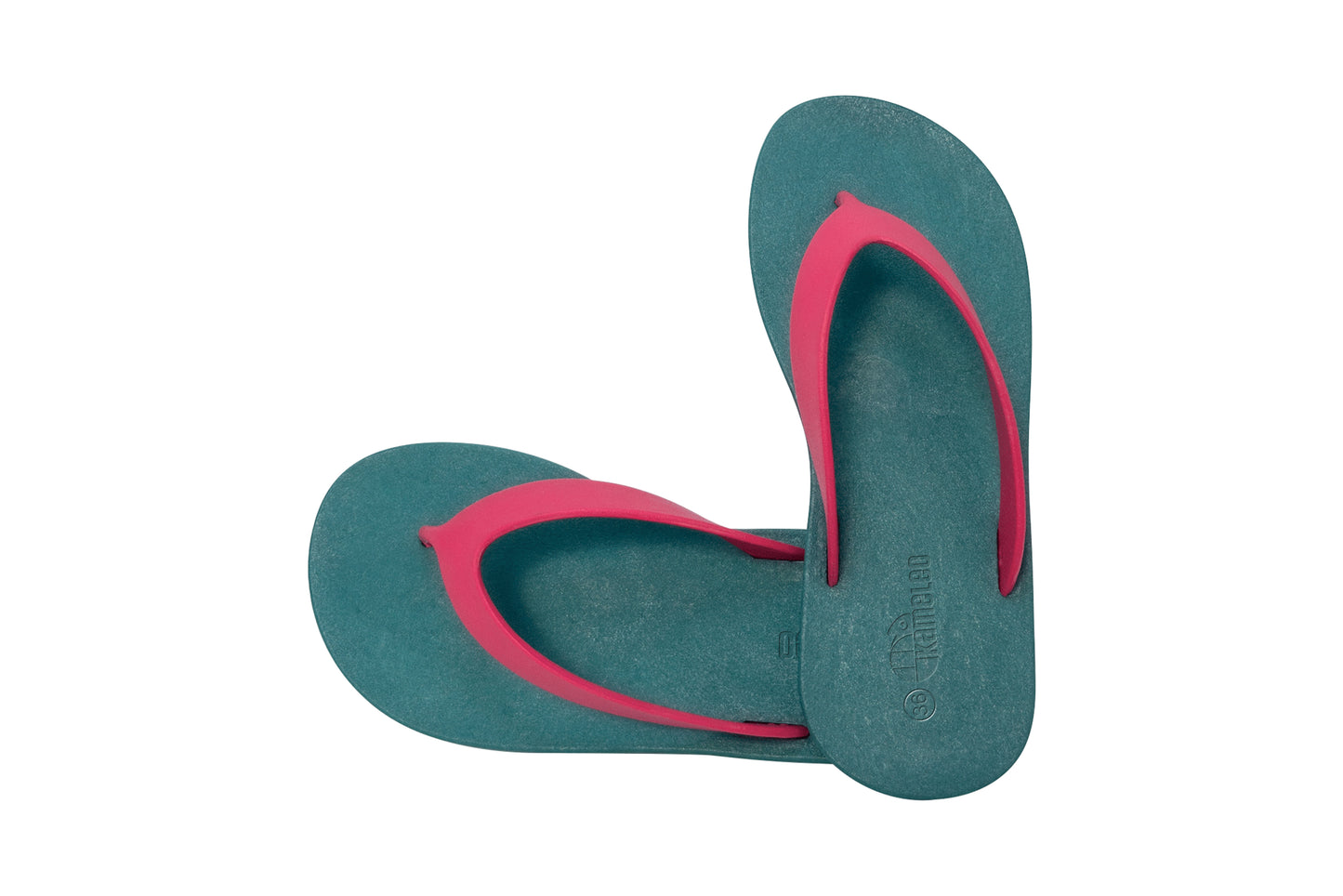 Flippy Green Sole Pink Strap