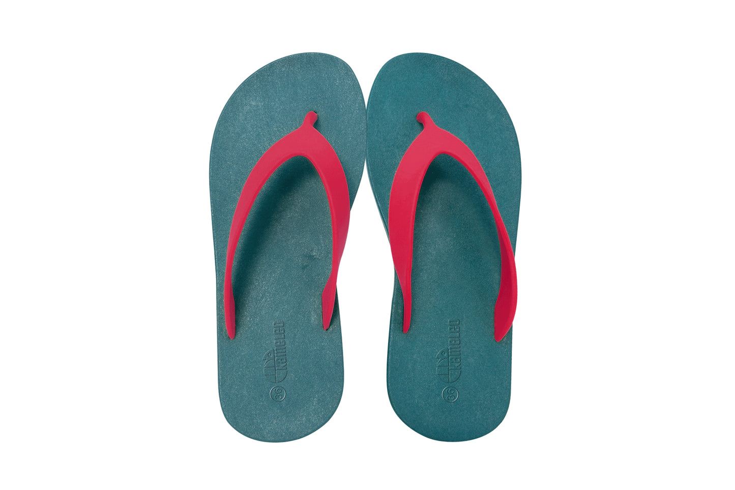 Flippy Green Sole Pink Strap
