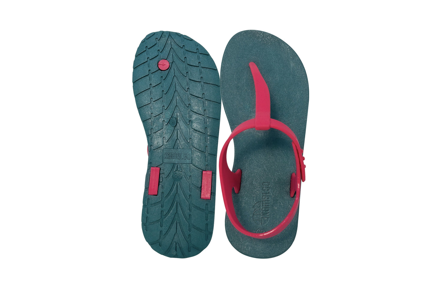 Saily Green Sole Pink Strap