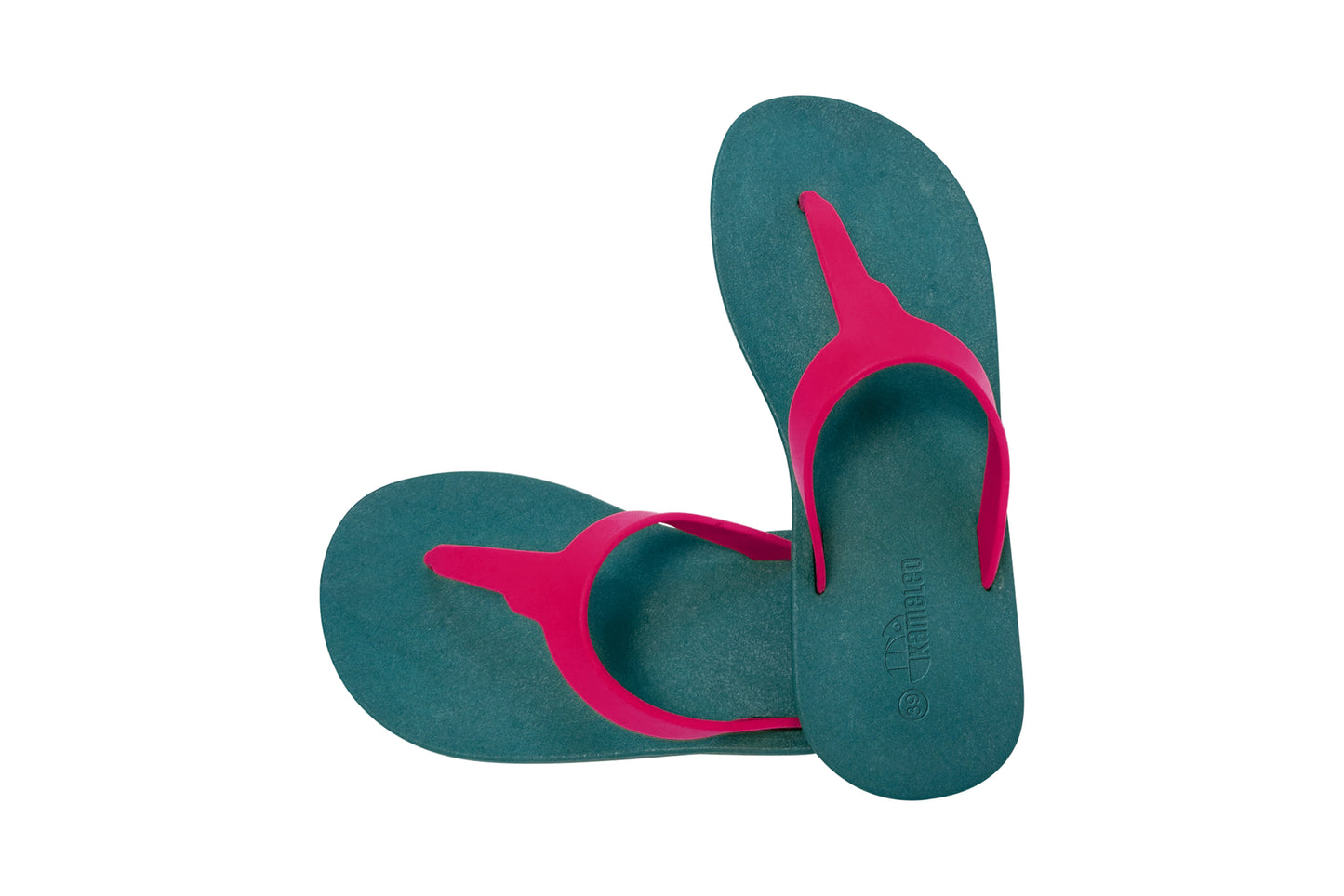 Thongs Green Sole Pink Strap