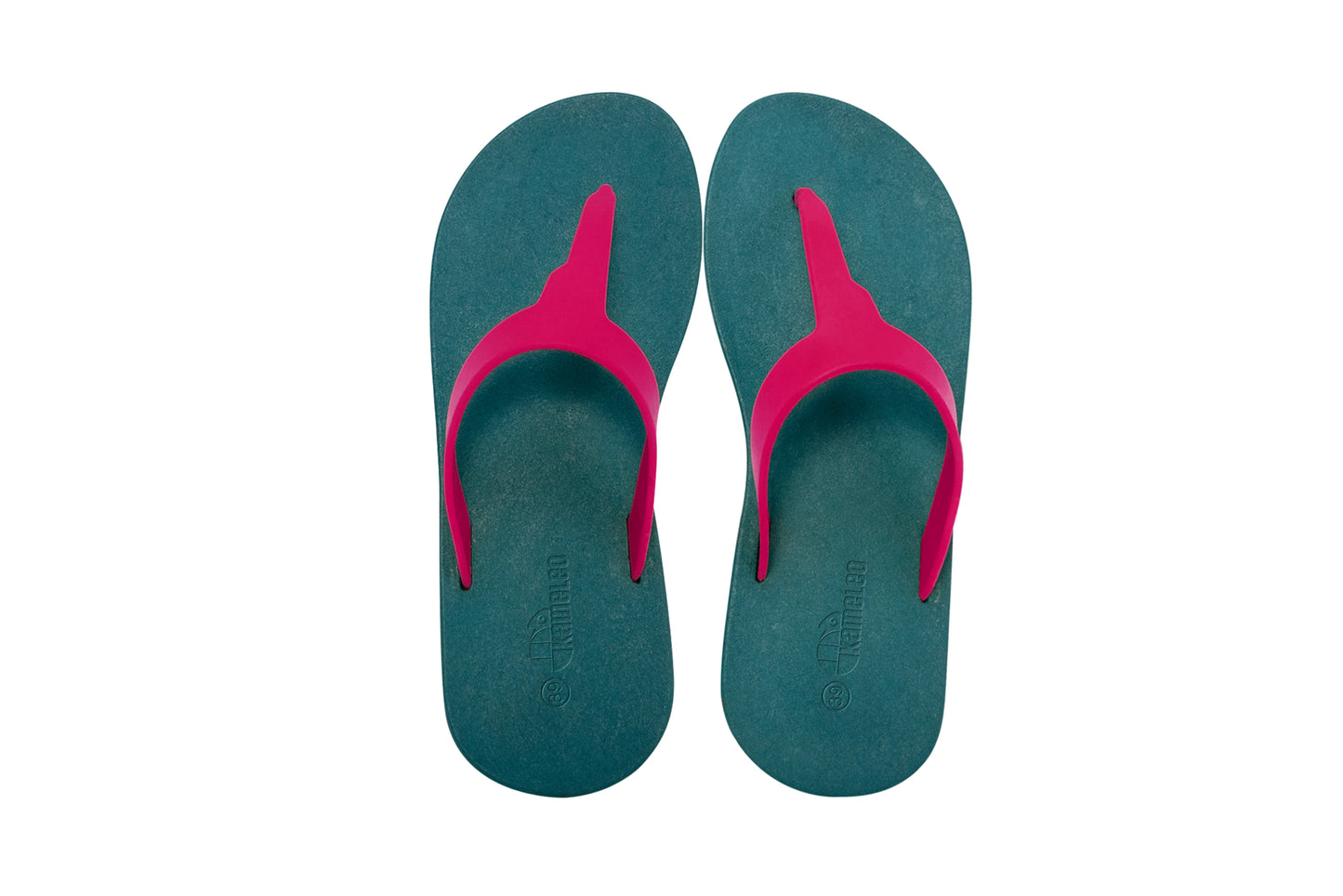 Thongs Green Sole Pink Strap