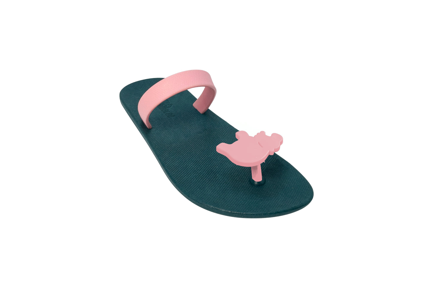 Poppi Hippo Green Sole LightPink Strap