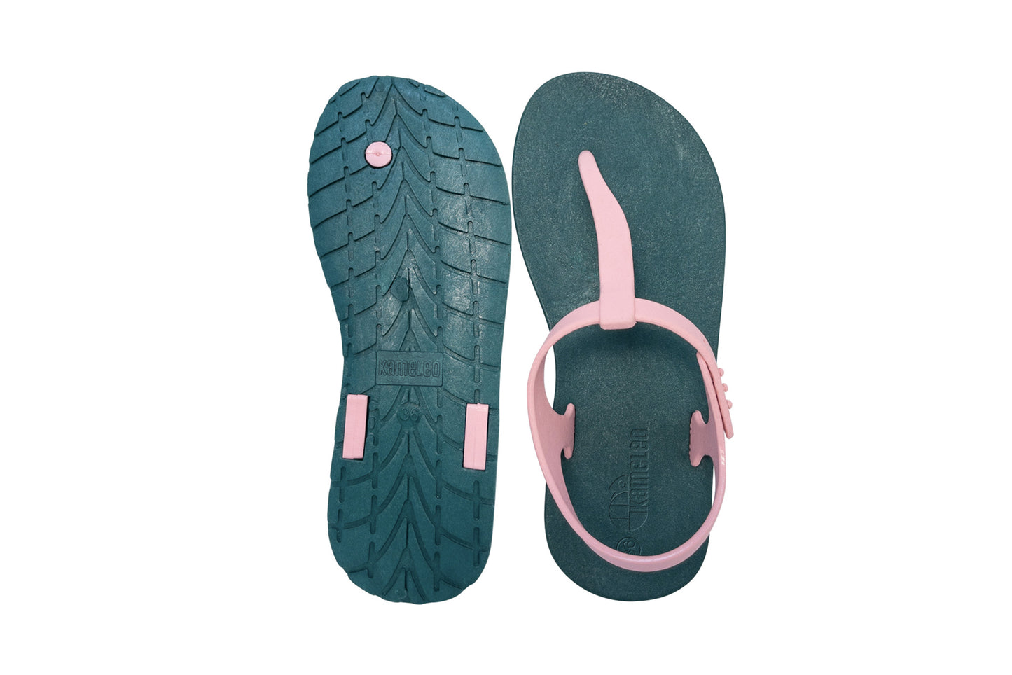 Saily Green Sole LightPink Strap