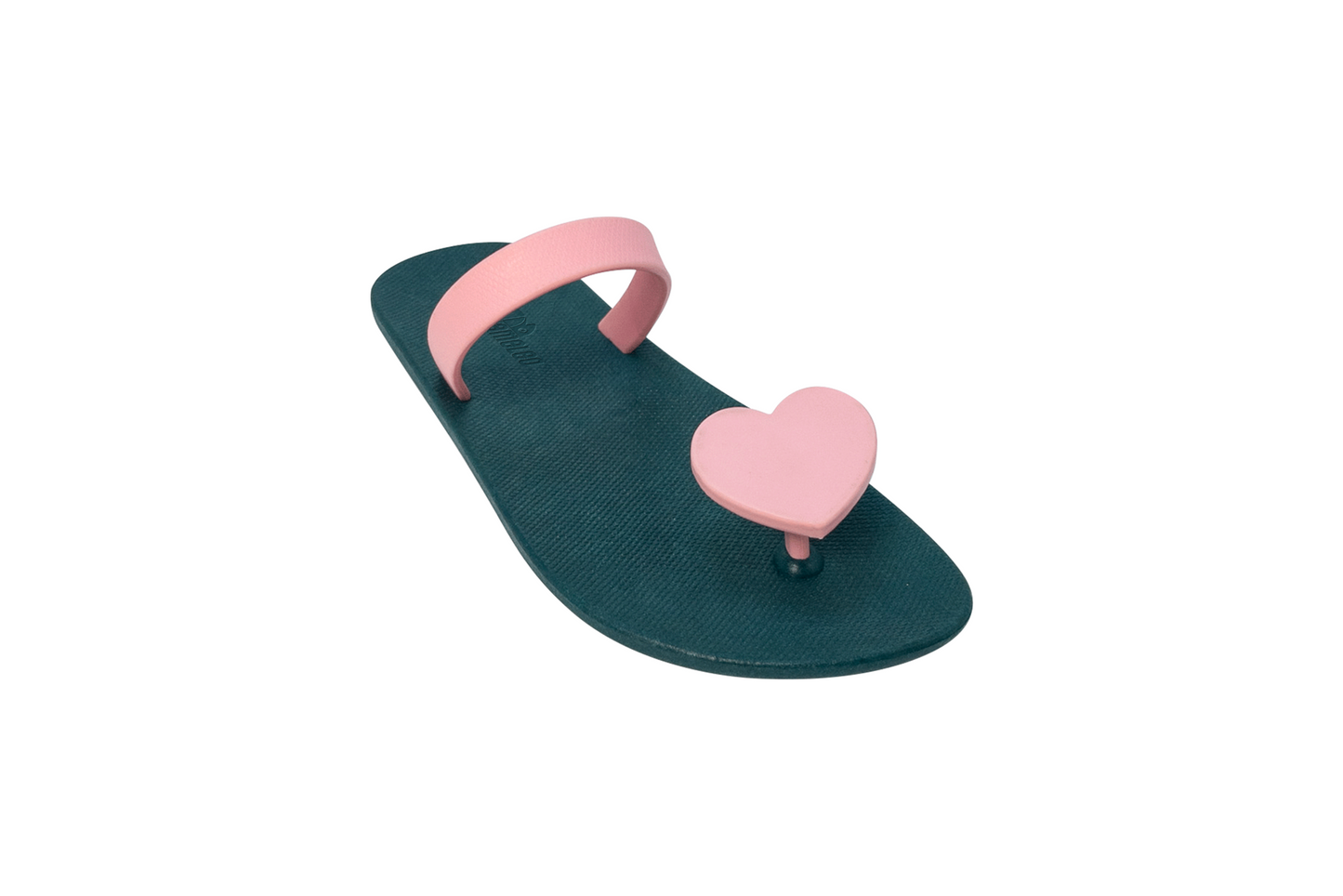 Poppi Heart Green Sole LightPink Strap