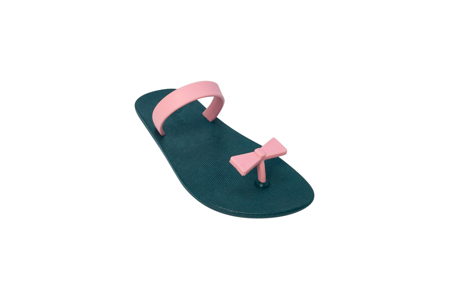 Poppi Bow Green Sole LightPink Strap