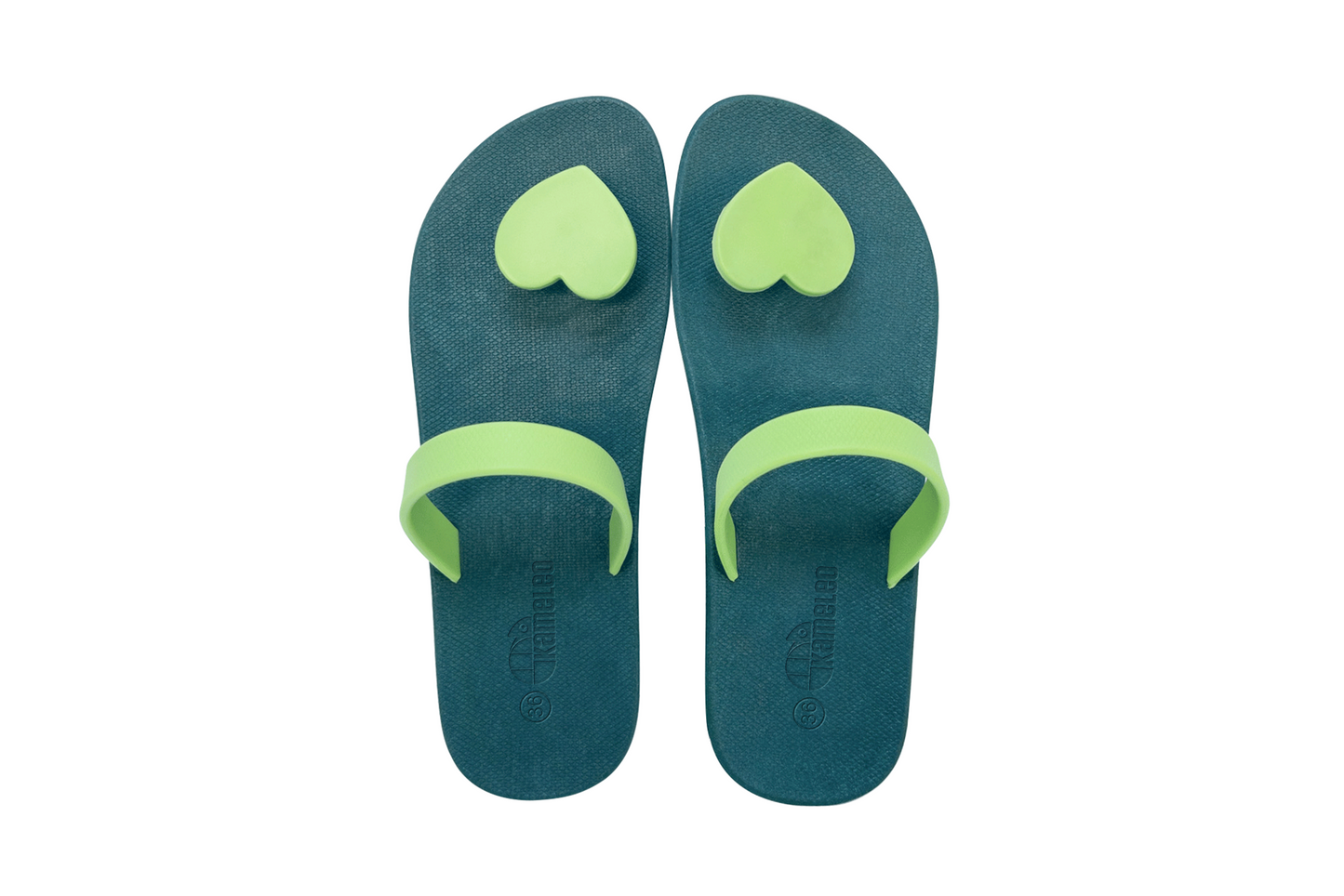 Poppi Heart Green Sole Lime Strap