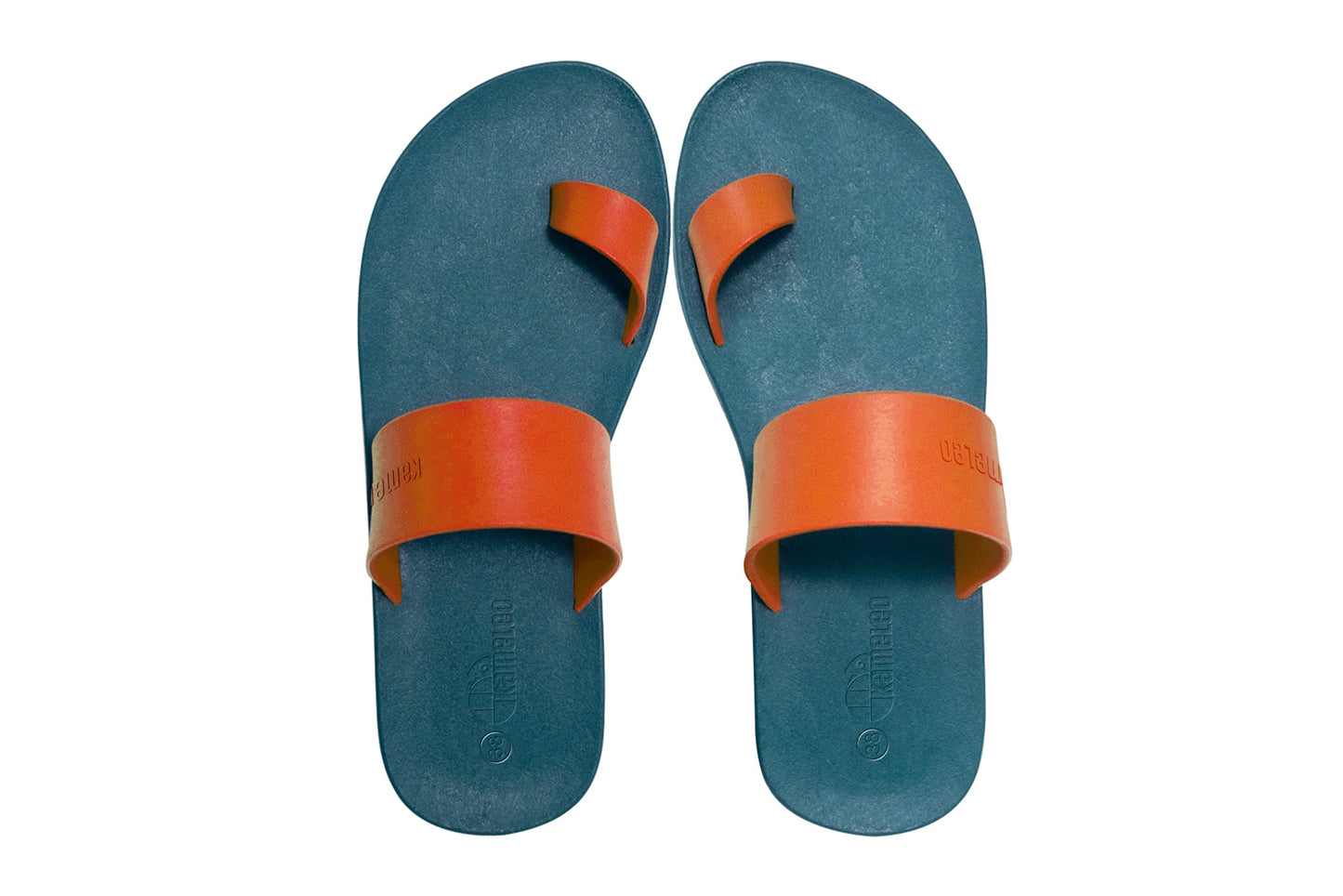 Pop Thumb Green Sole Orange Strap