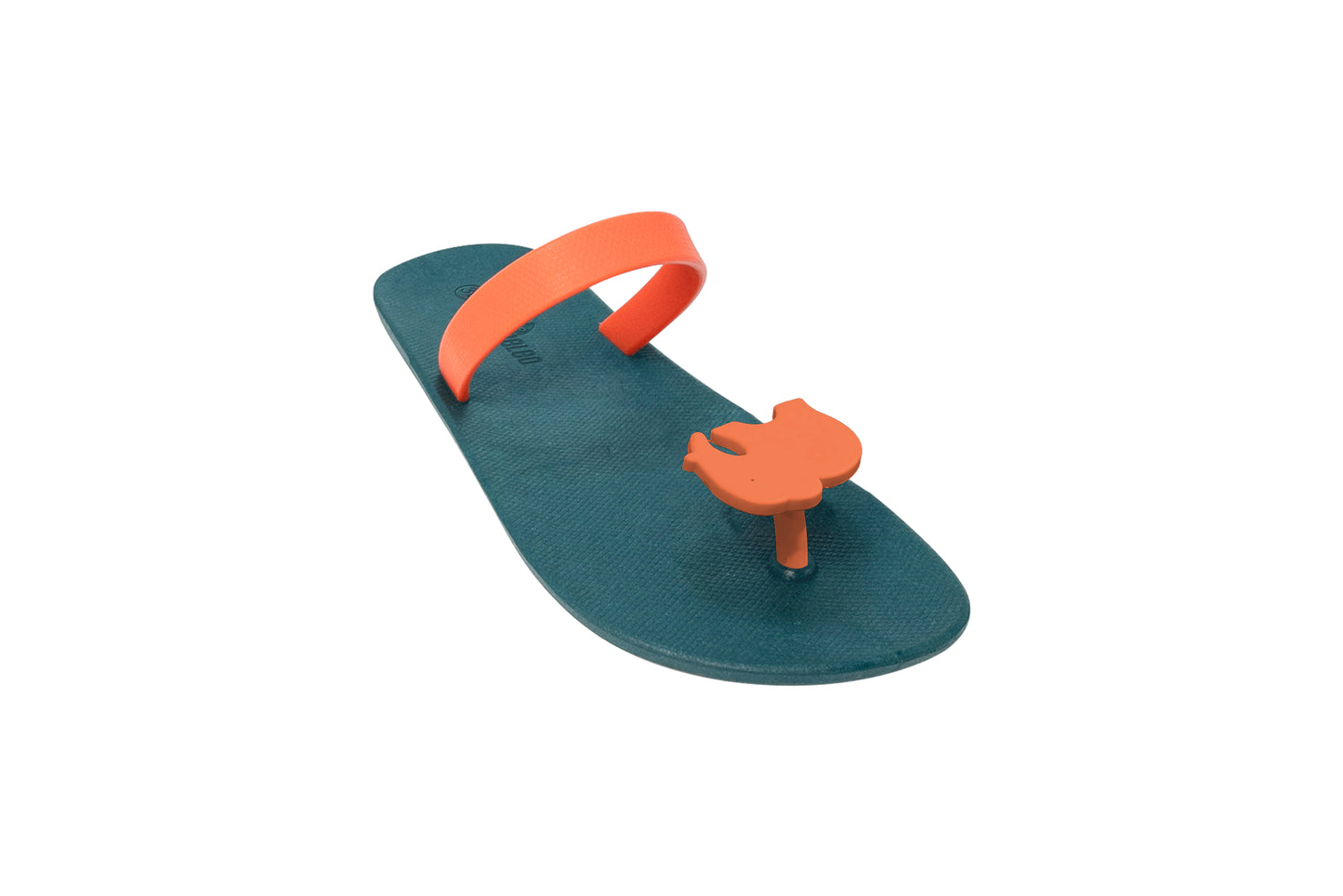Poppi Ellie Green Sole Orange Strap