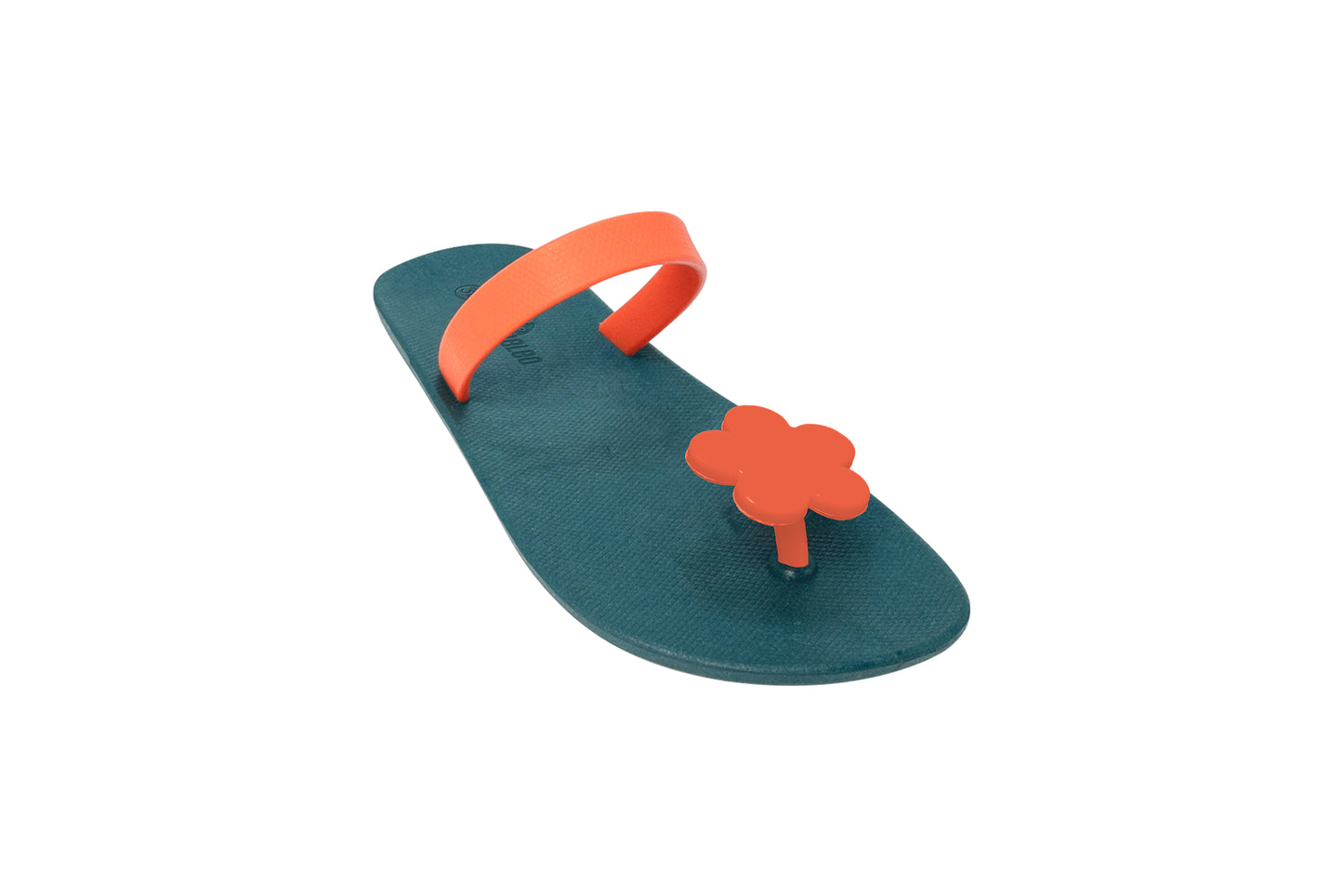 Poppi Flora Green Sole Orange Strap