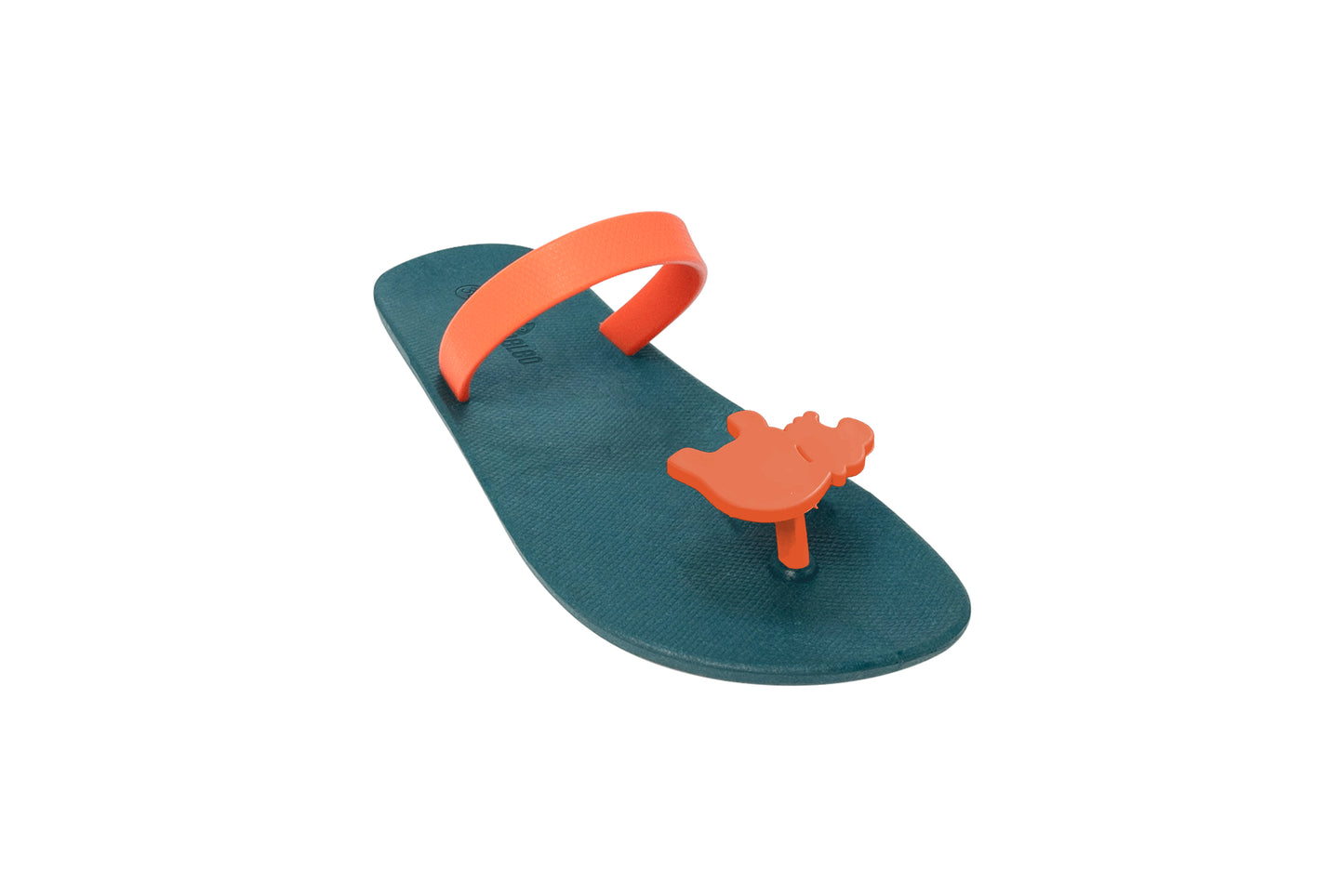 Poppi Hippo Green Sole Orange Strap