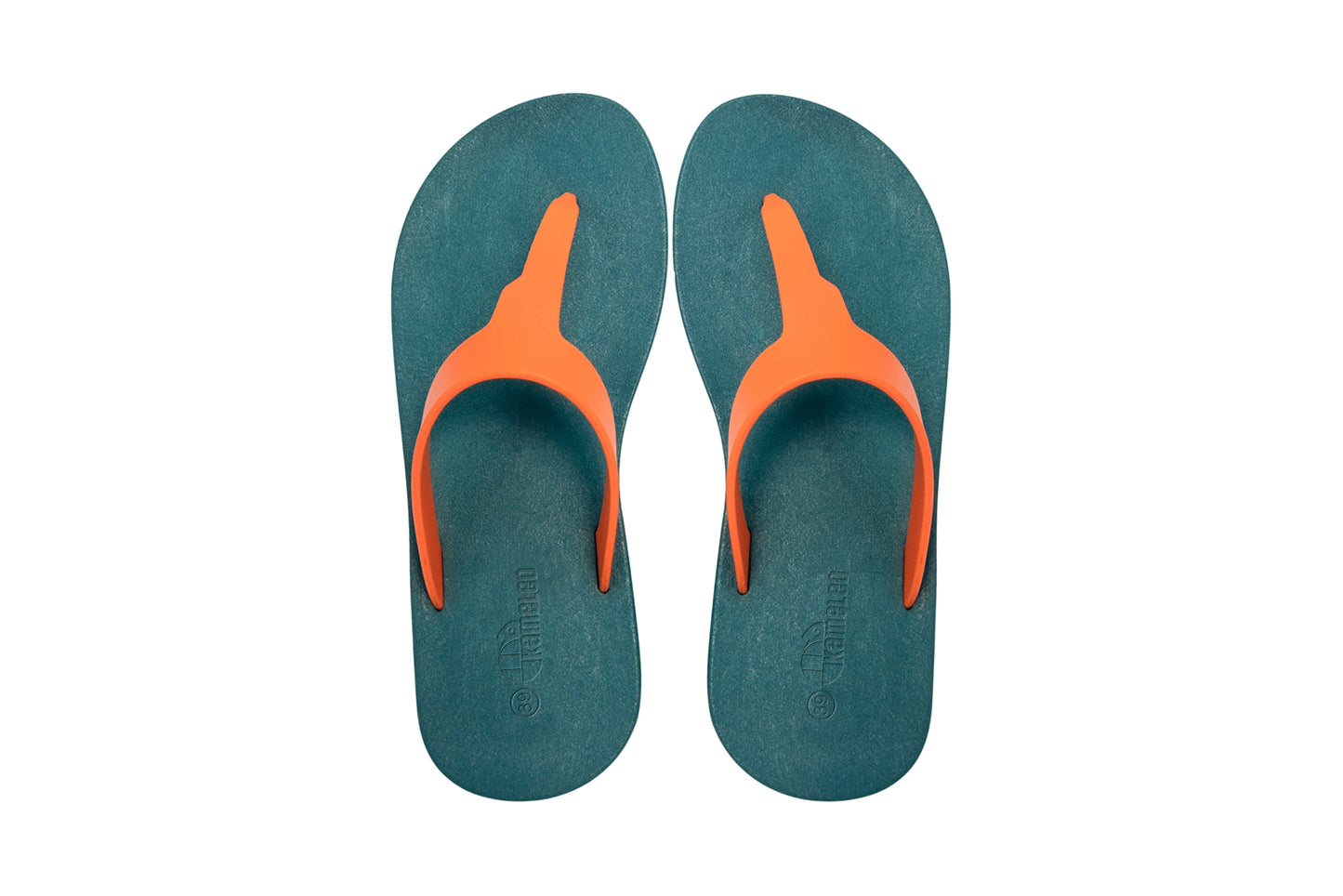 Thongs Green Sole Orange Strap